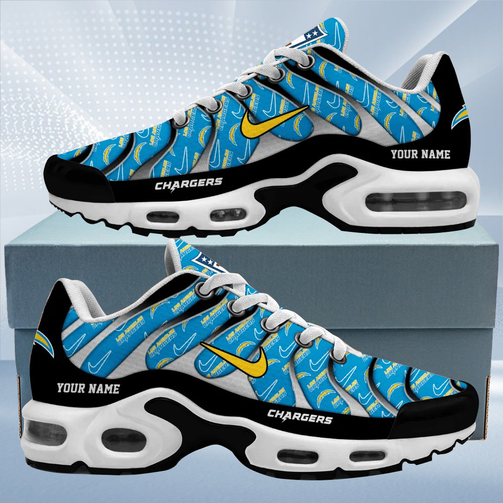 los angeles chargers personalized name team mix colors v5 tn air max shoes air cushion sneakers 6702 rogjj