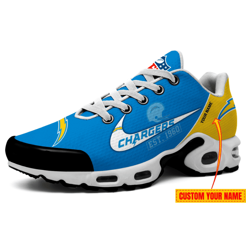 los angeles chargers premium air max plus sport sneakers for fan gifts 3024 fcnp7