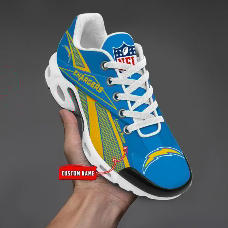 los angeles chargers premium air max plus sport sneakers for fan gifts 4255 2u0ei