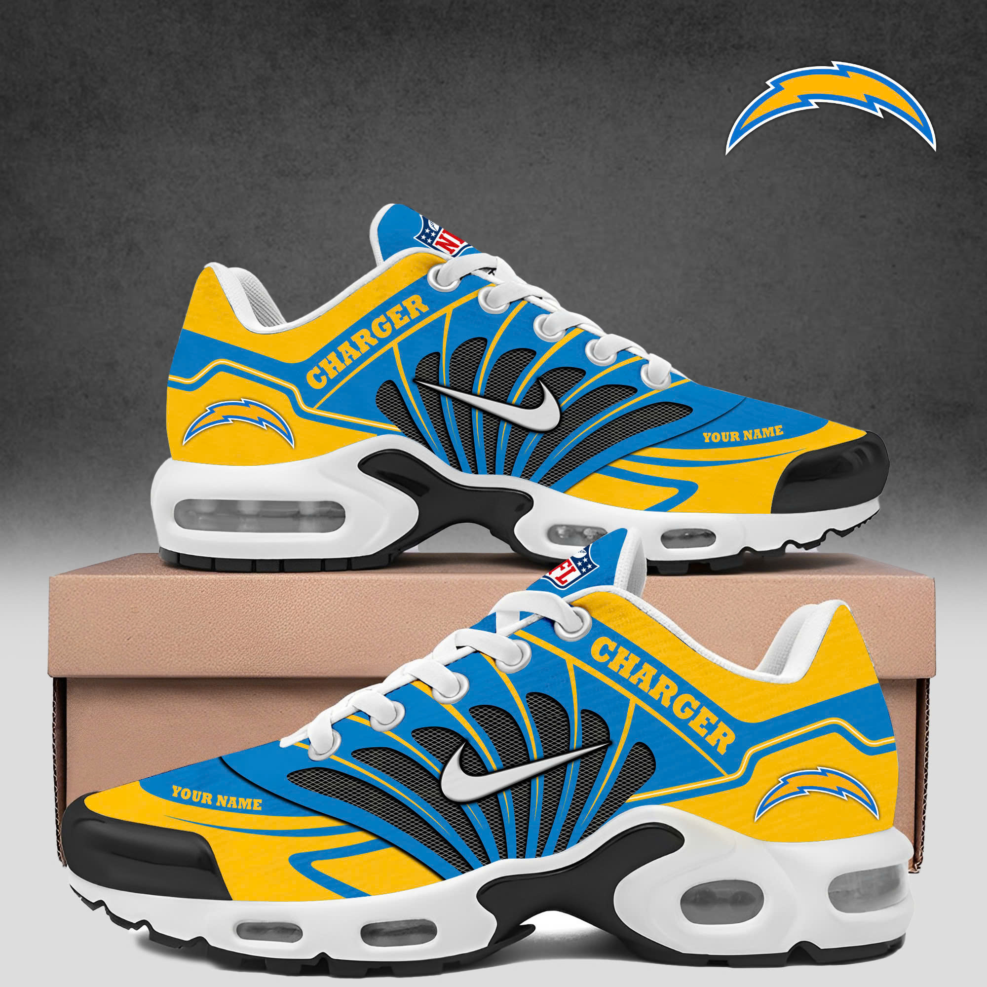 los angeles chargers tn air max plus shoes sneakers for men and women 9440 tpppq