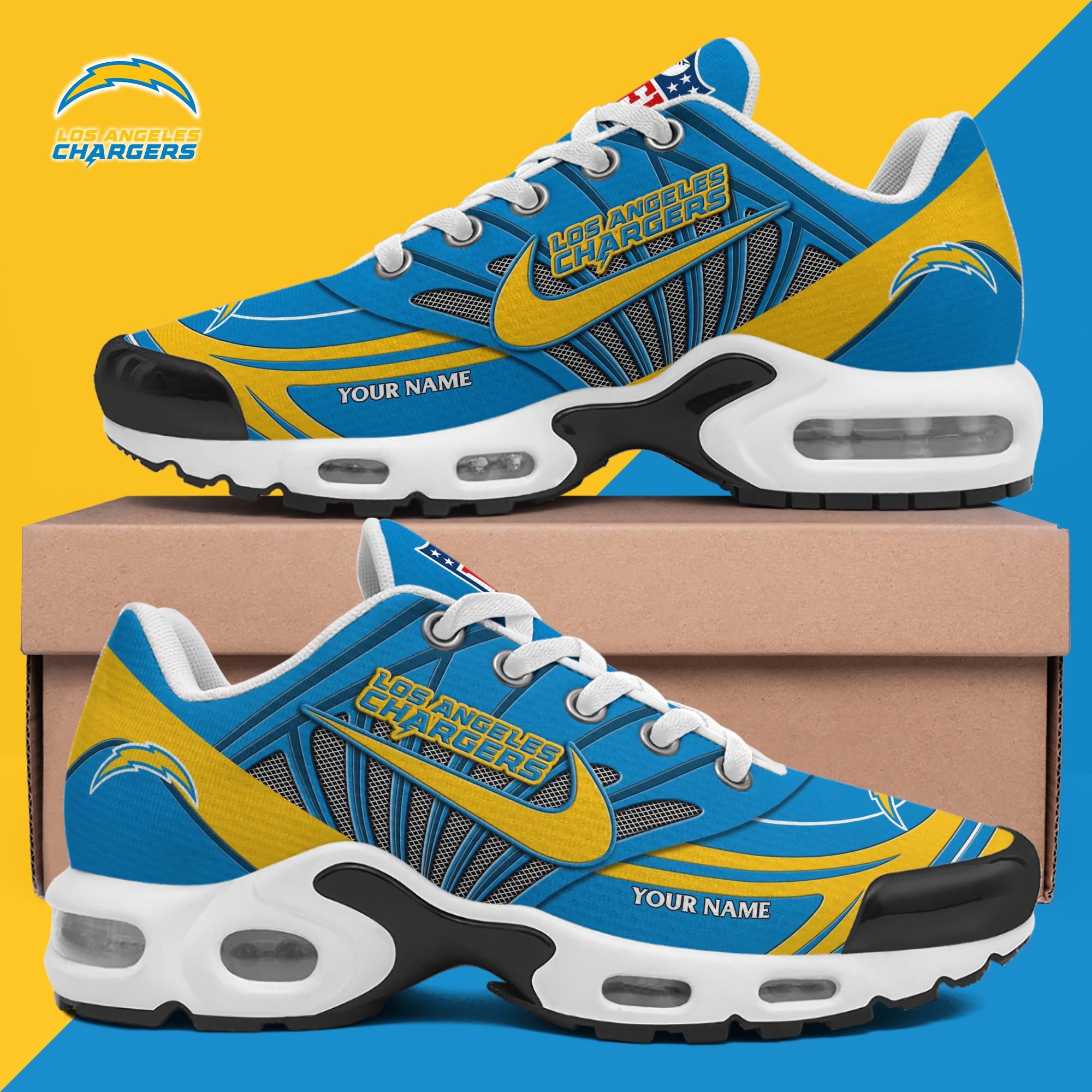 Los Angeles Chargers TN Shoes 2026 Version Custom Your Name 