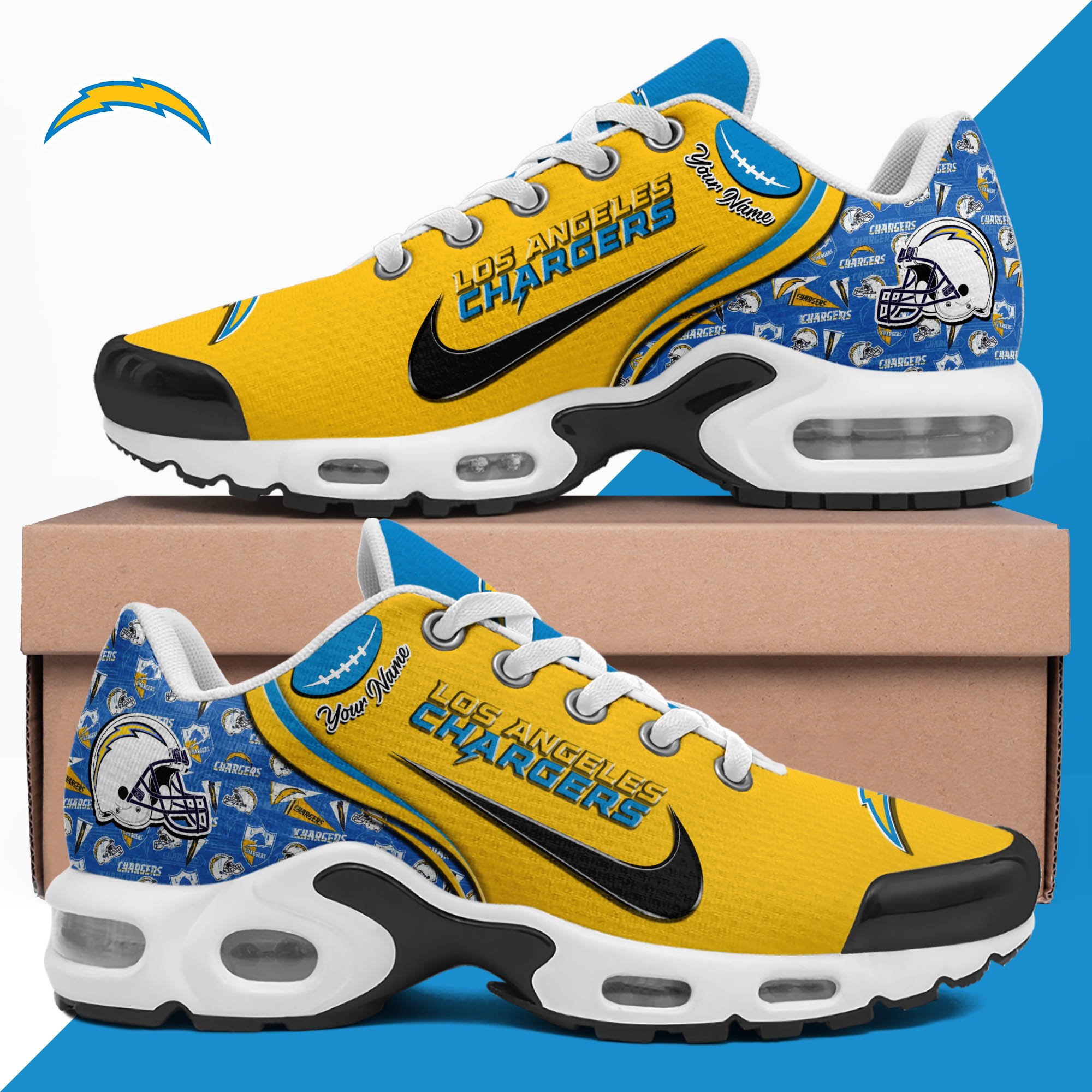 Los Angeles Chargers TN Shoes 2026 Version Custom Your Name 499