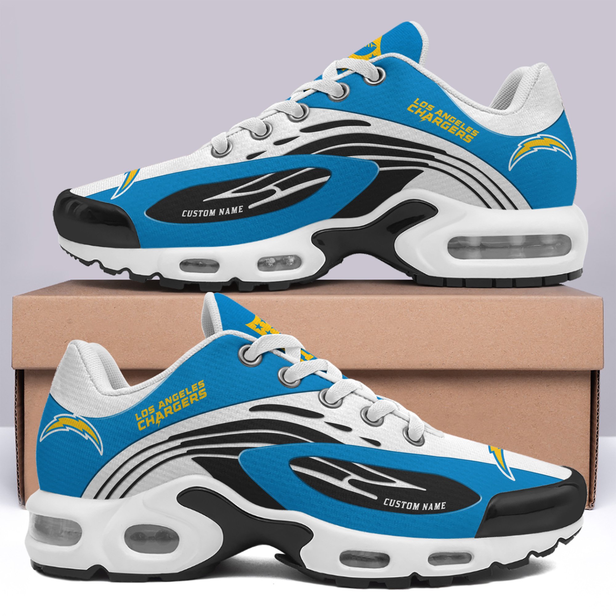 los angeles chargers tn shoes 2026 version custom your name 950 7221 hapwo