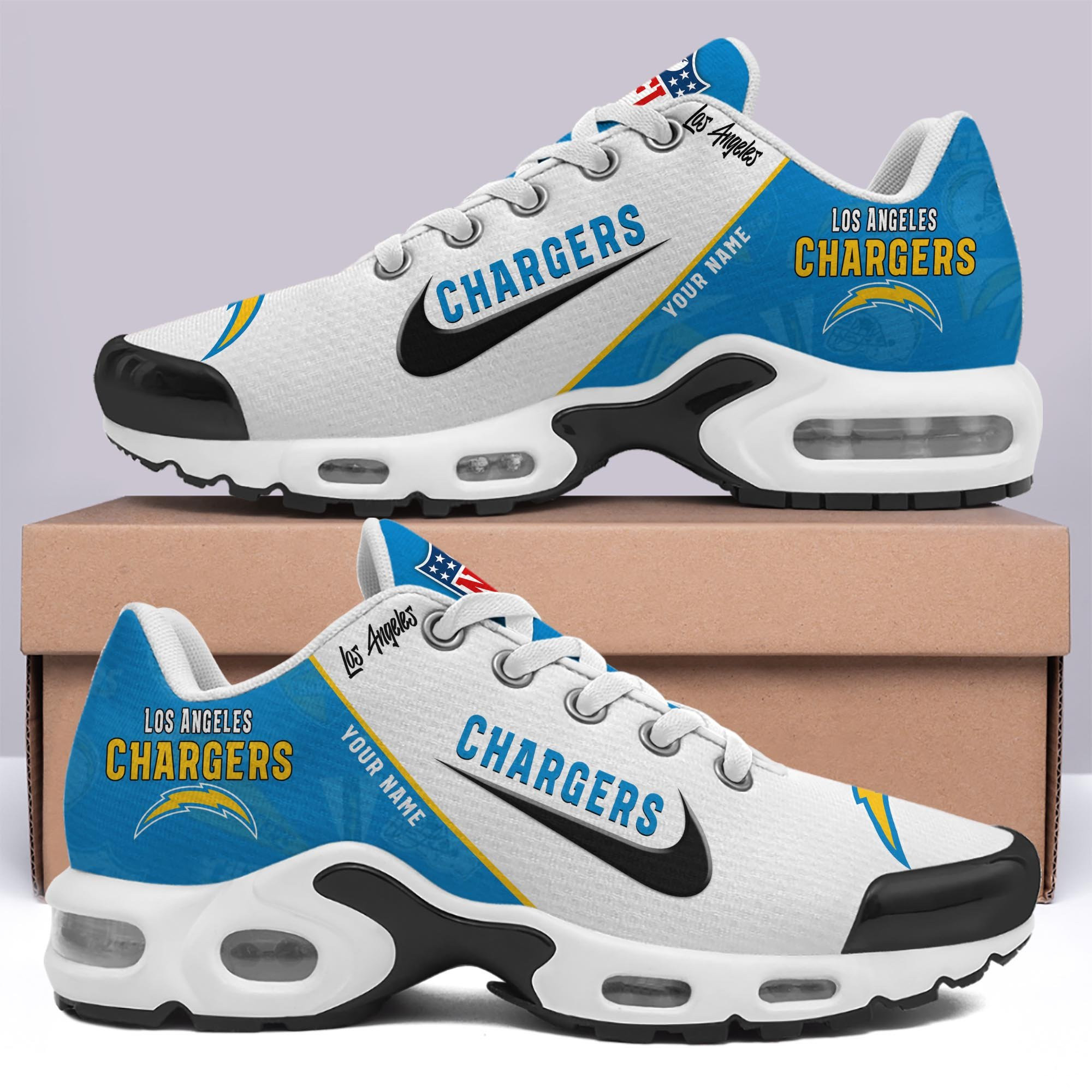 los angeles chargers tn shoes 2026 versions custom your name 670 5908 my3tw
