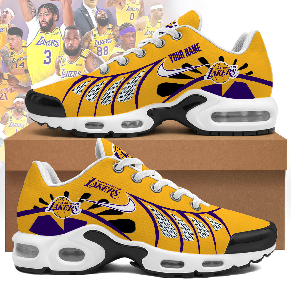 los angeles lakers personalized air max shoes 6155 ehuwu