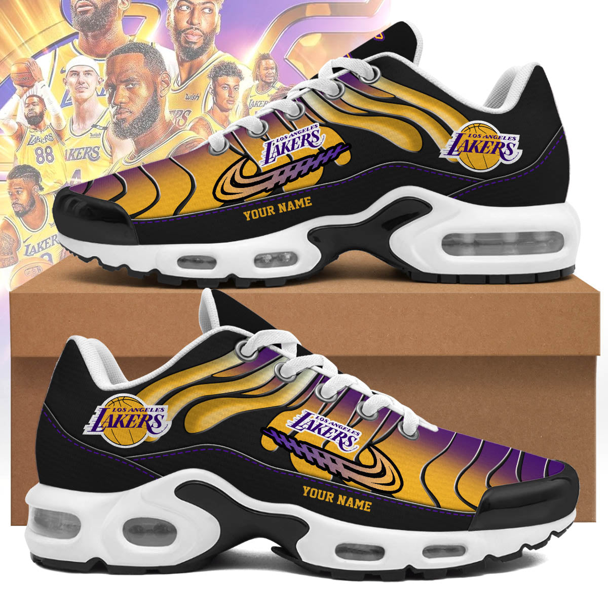 los angeles lakers personalized air max shoes 7430 nljhg