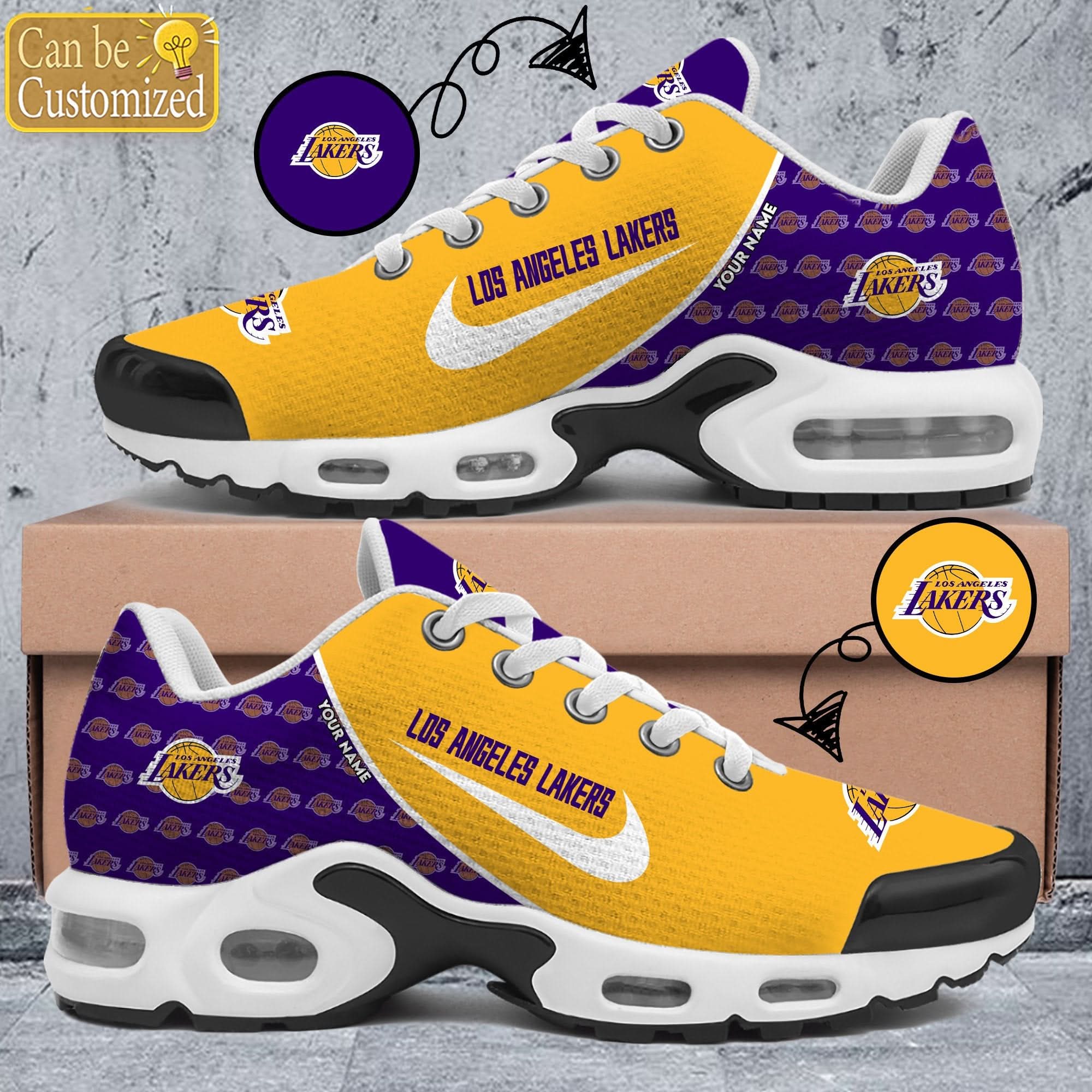 los angeles lakers premium a951 limited shoes personalized 1416