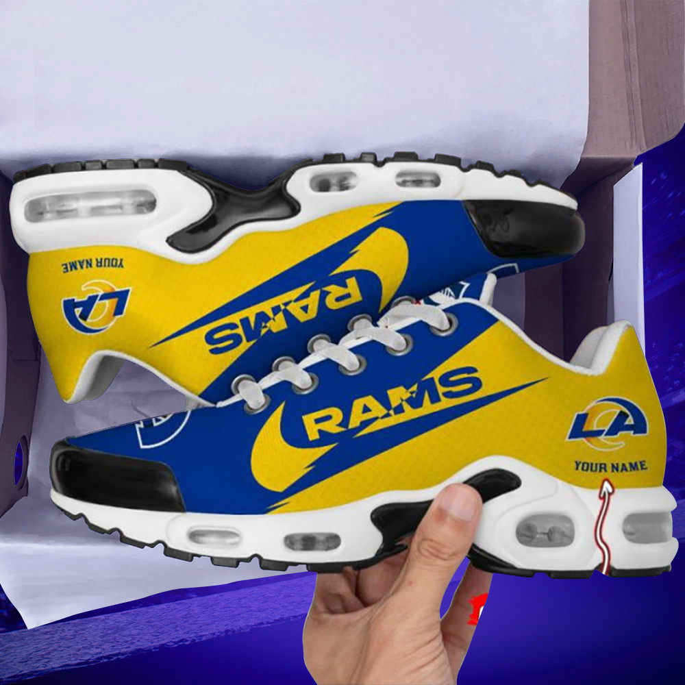 los angeles rams custom name air max shoes air cushion sneakers 7628 5huwg