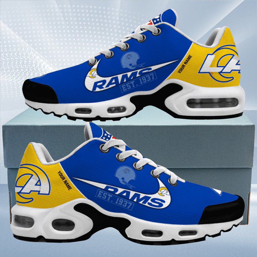 los angeles rams est. custom name air max shoes air cushion sneakers 8600 2effm