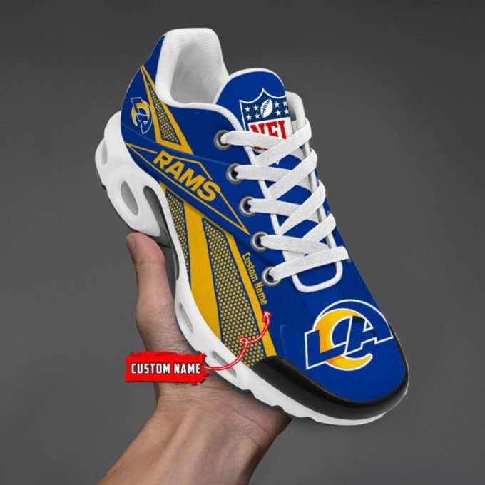 los angeles rams team custom name shoes air cushion sneakers 2317