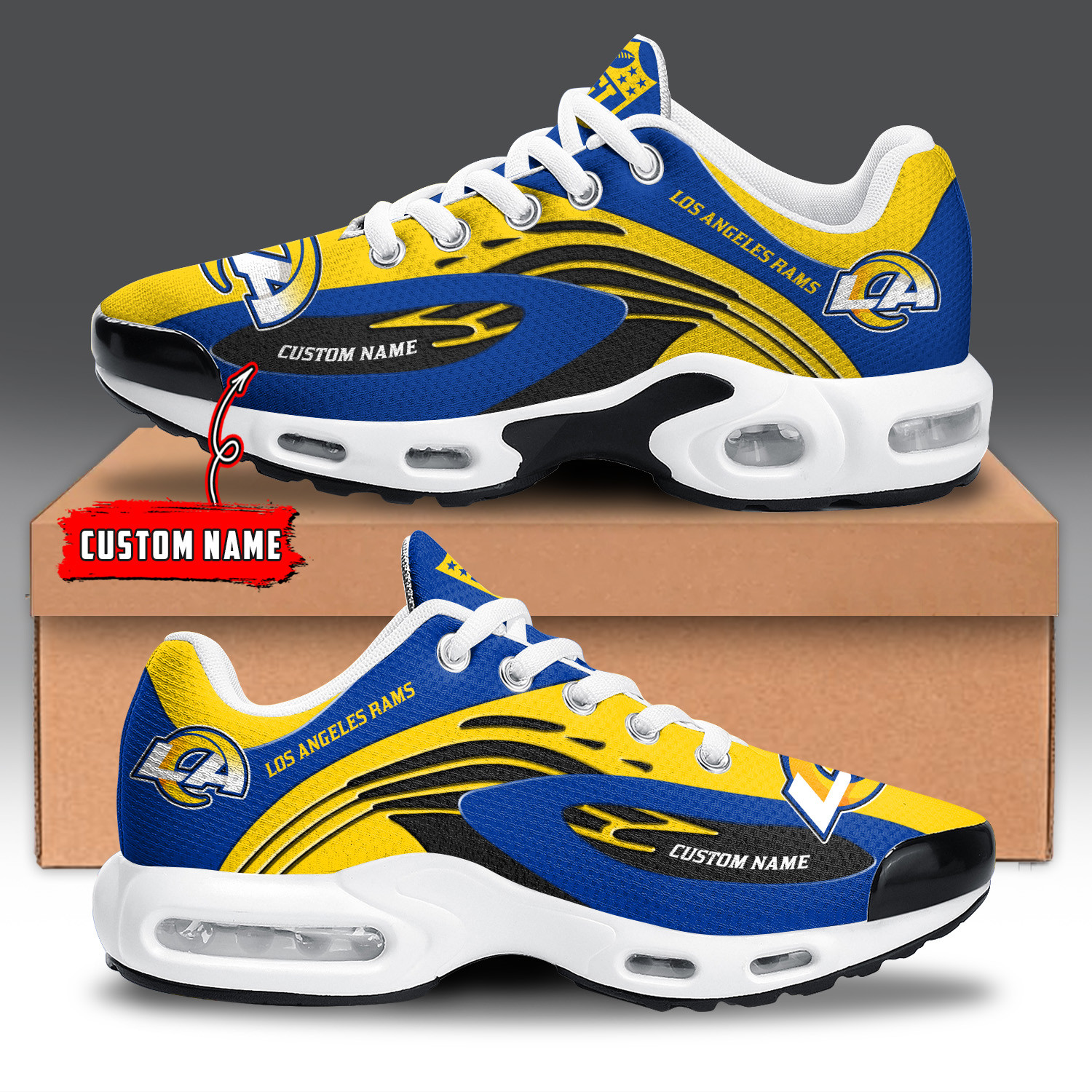 los angeles rams tn air max plus shoes sneakers for men and women 9331 nnq7y