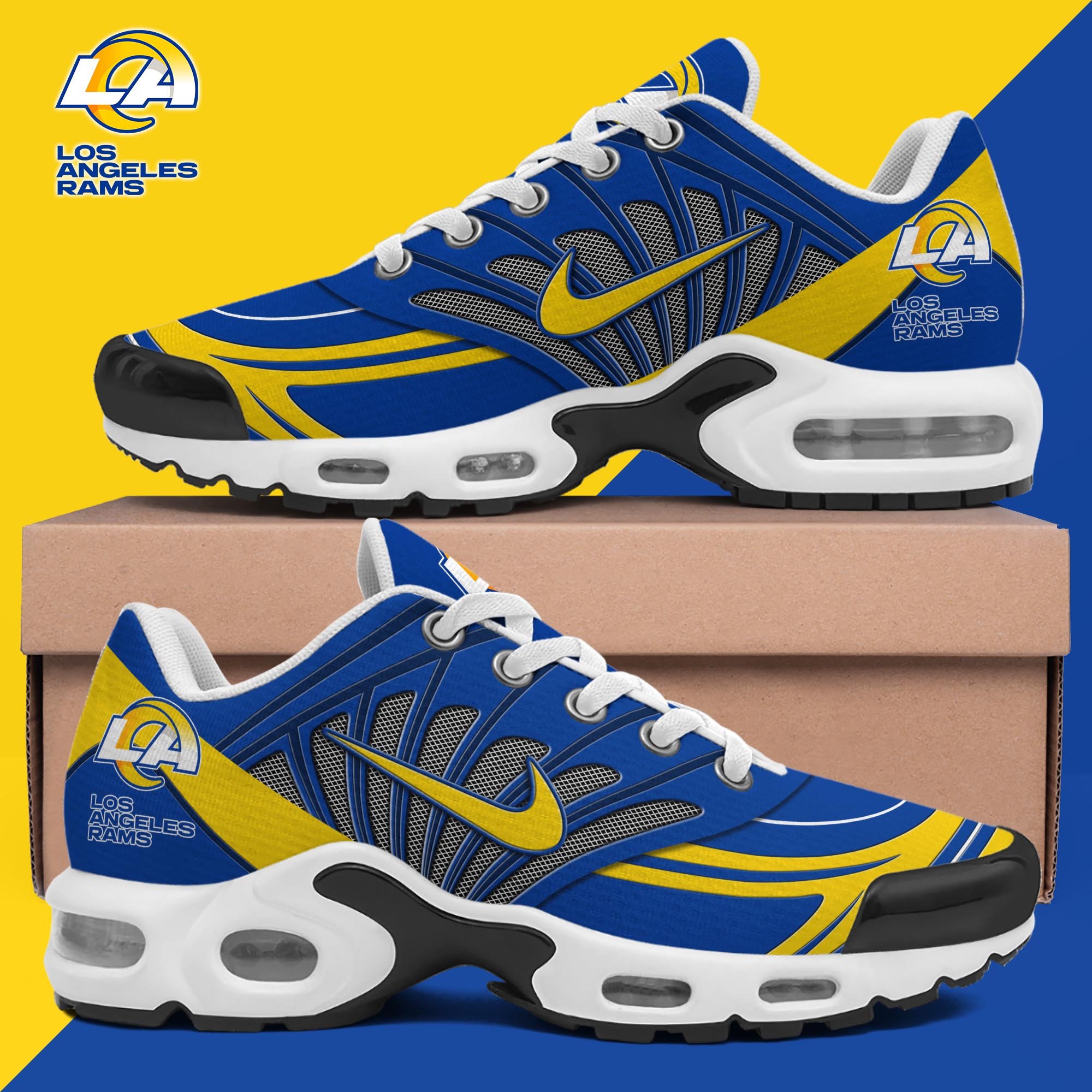 Los Angeles Rams TN Shoes 2026 Version Custom Name 919