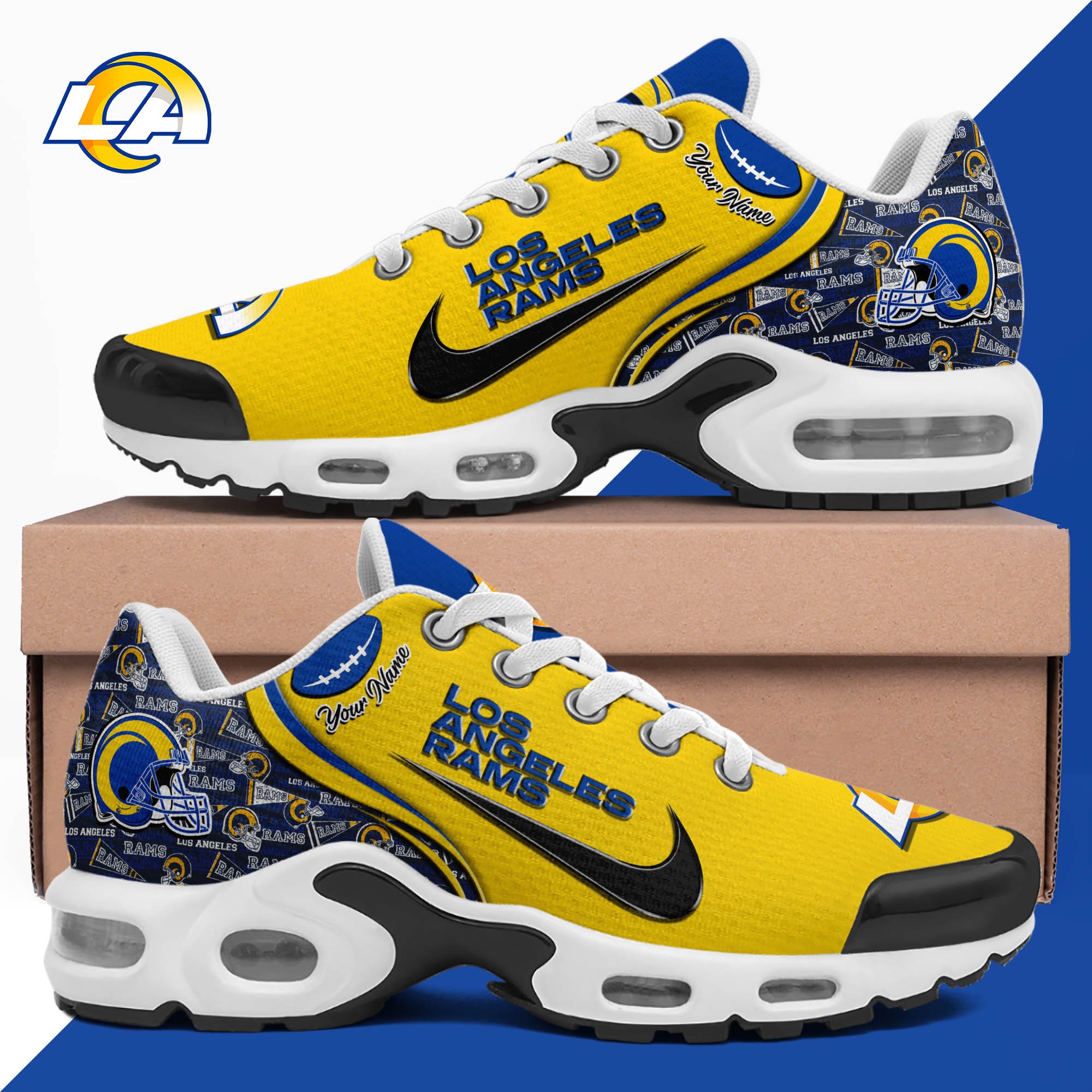 Los Angeles Rams TN Shoes 2026 Version Custom Your Name 499