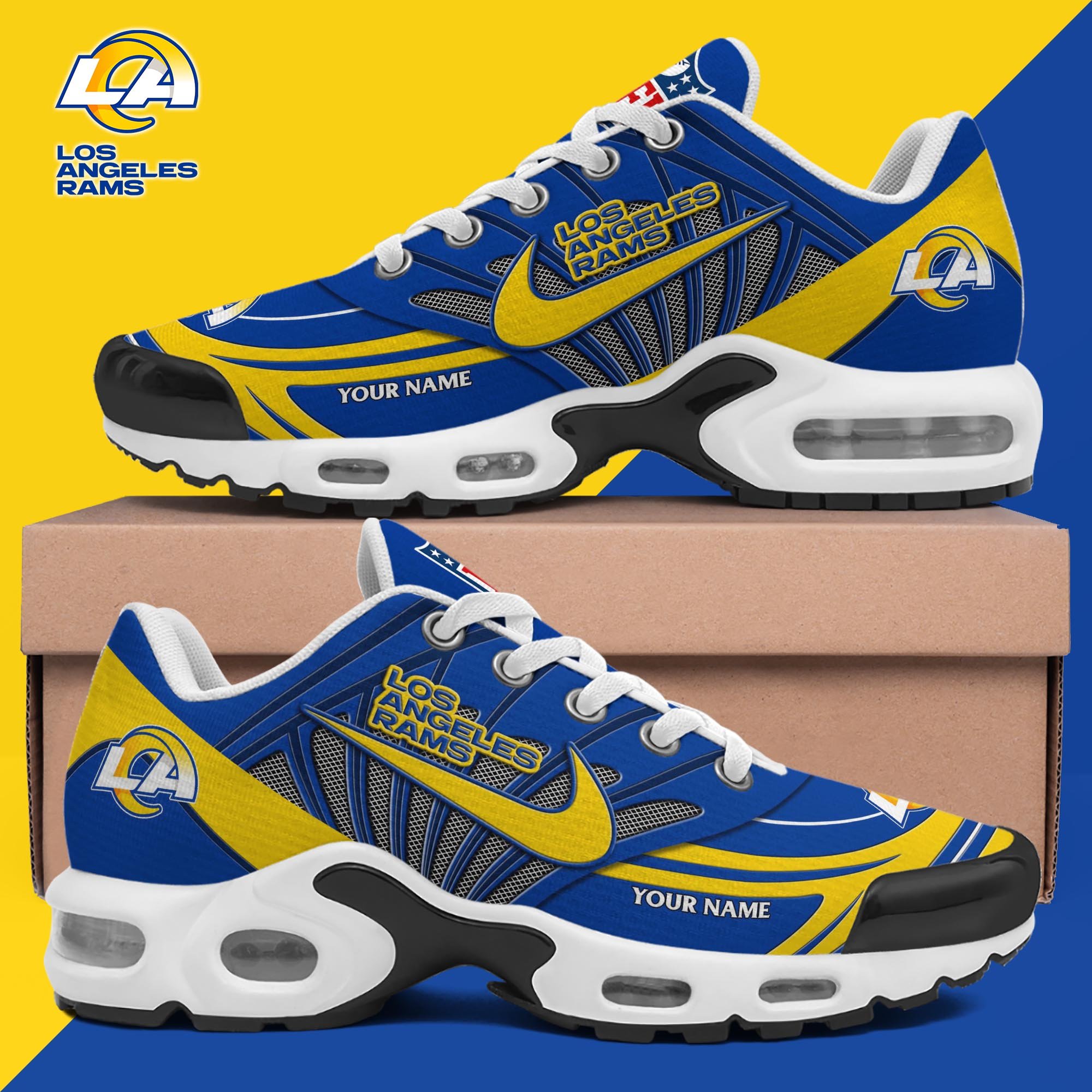 Los Angeles Rams TN Shoes 2026 Version Custom Your Name 