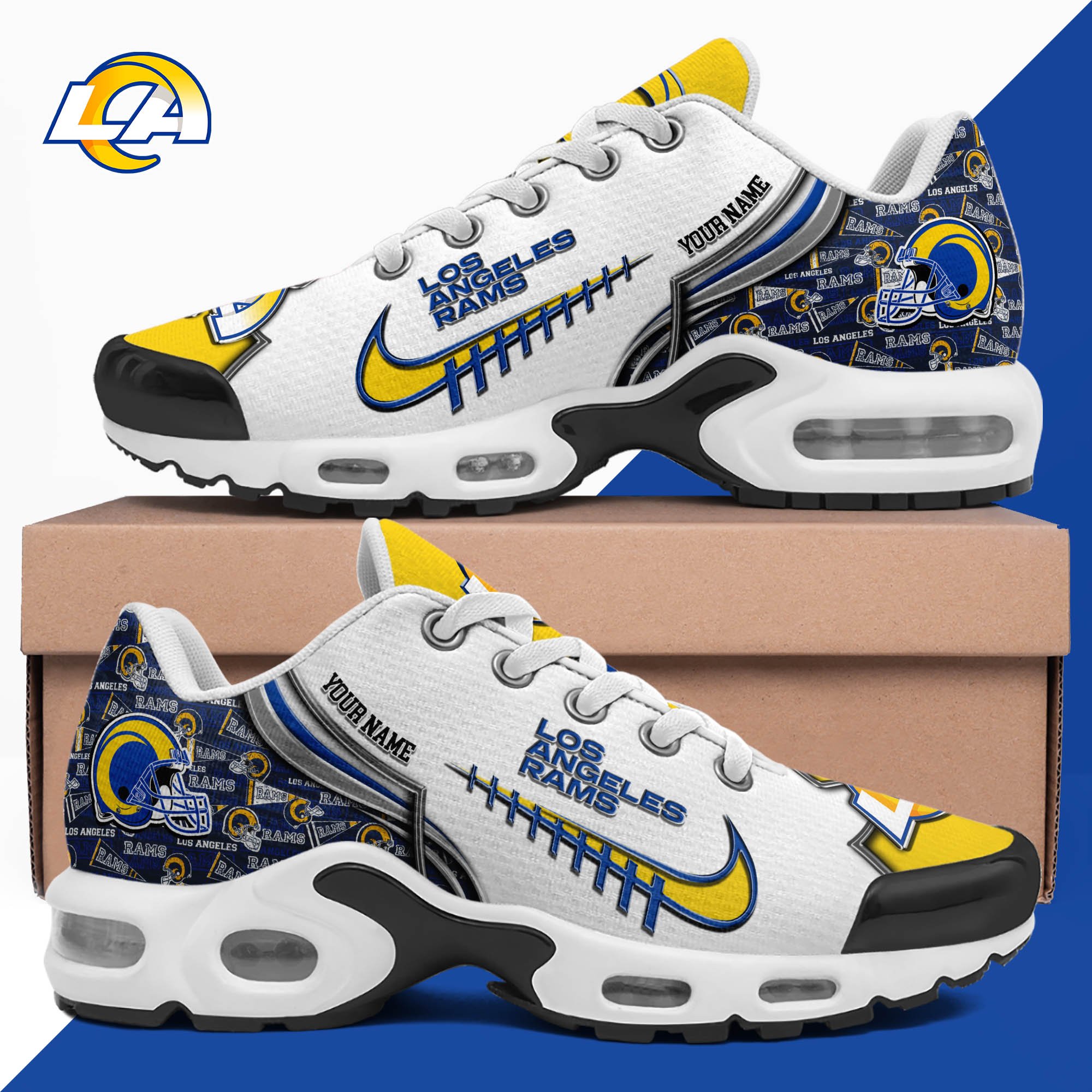 Los Angeles Rams TN Shoes 2026 Version Custom Your Name 642