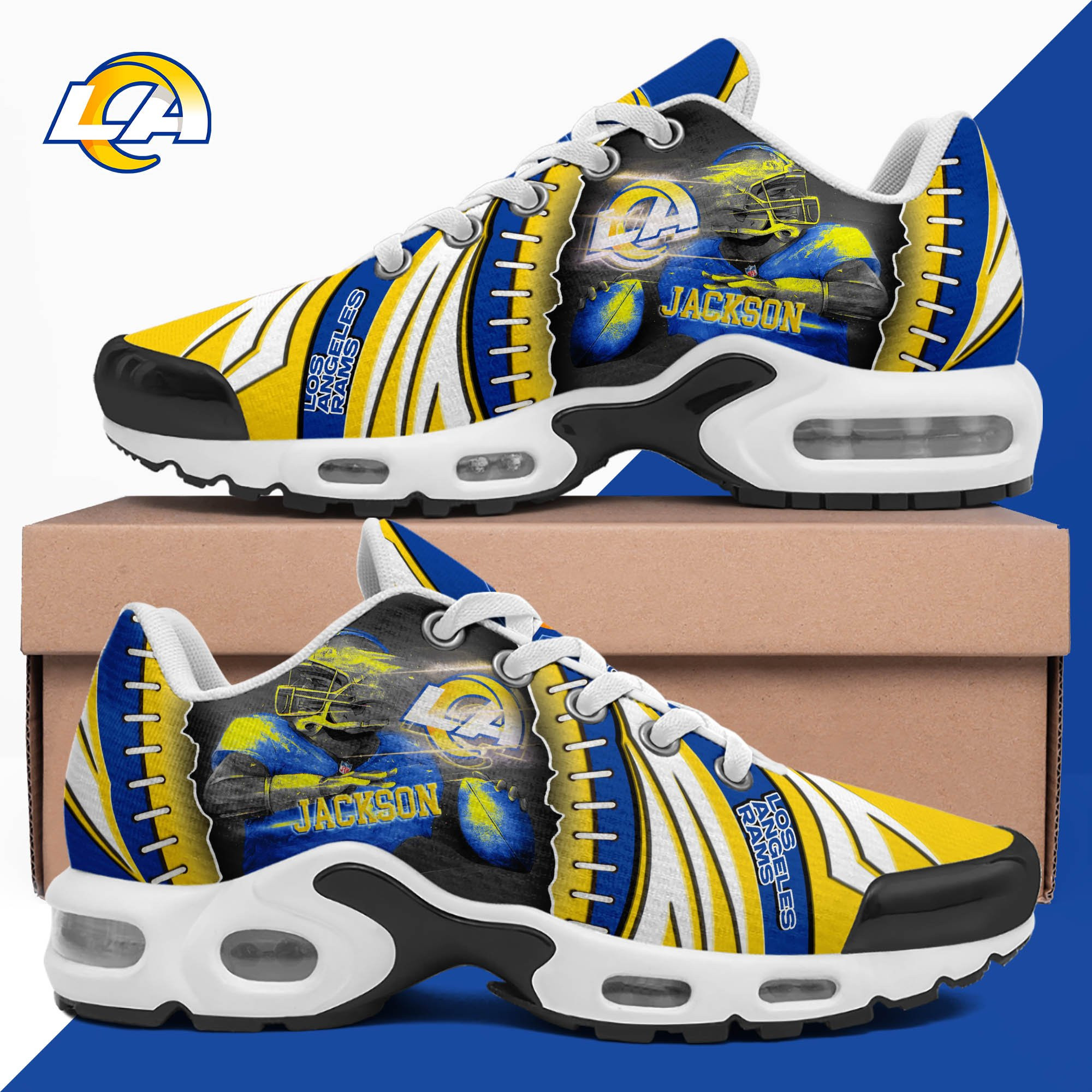Los Angeles Rams TN Shoes 2026 Version Custom Your Name 919