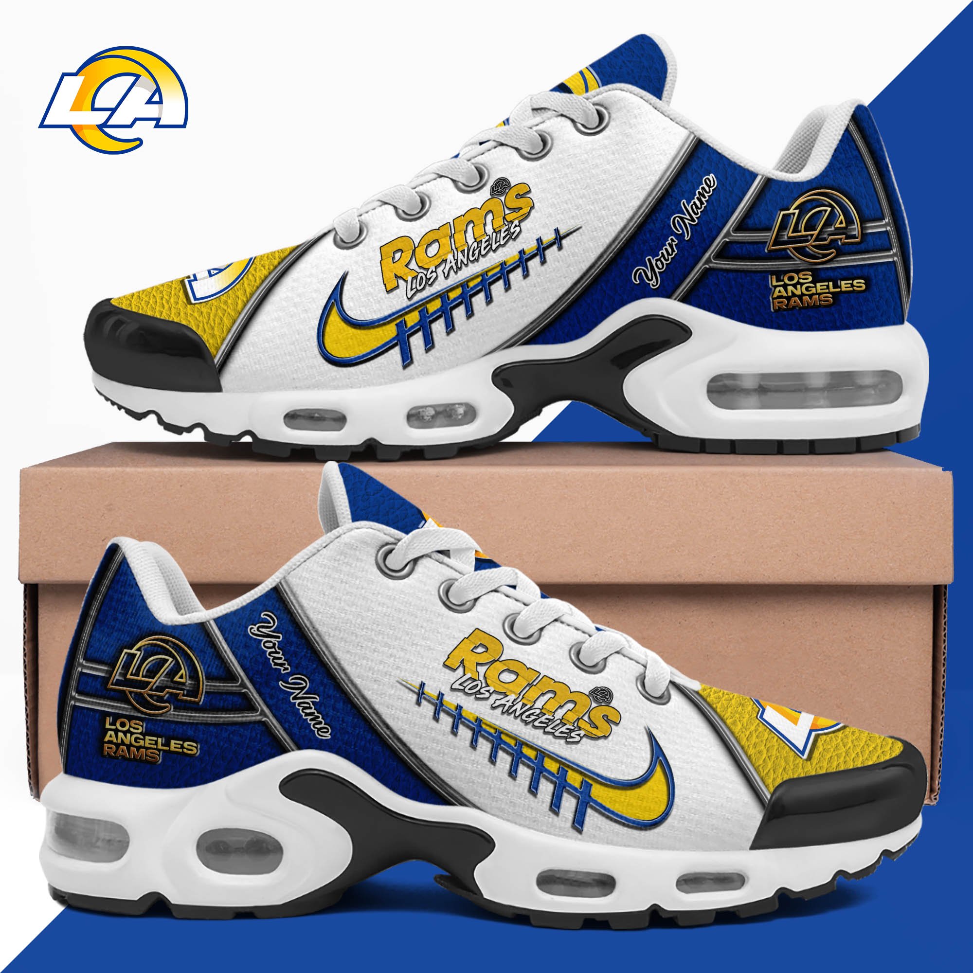 Los Angeles Rams TN Shoes 2026 Version Custom Your Name, Football Team Shoes 516