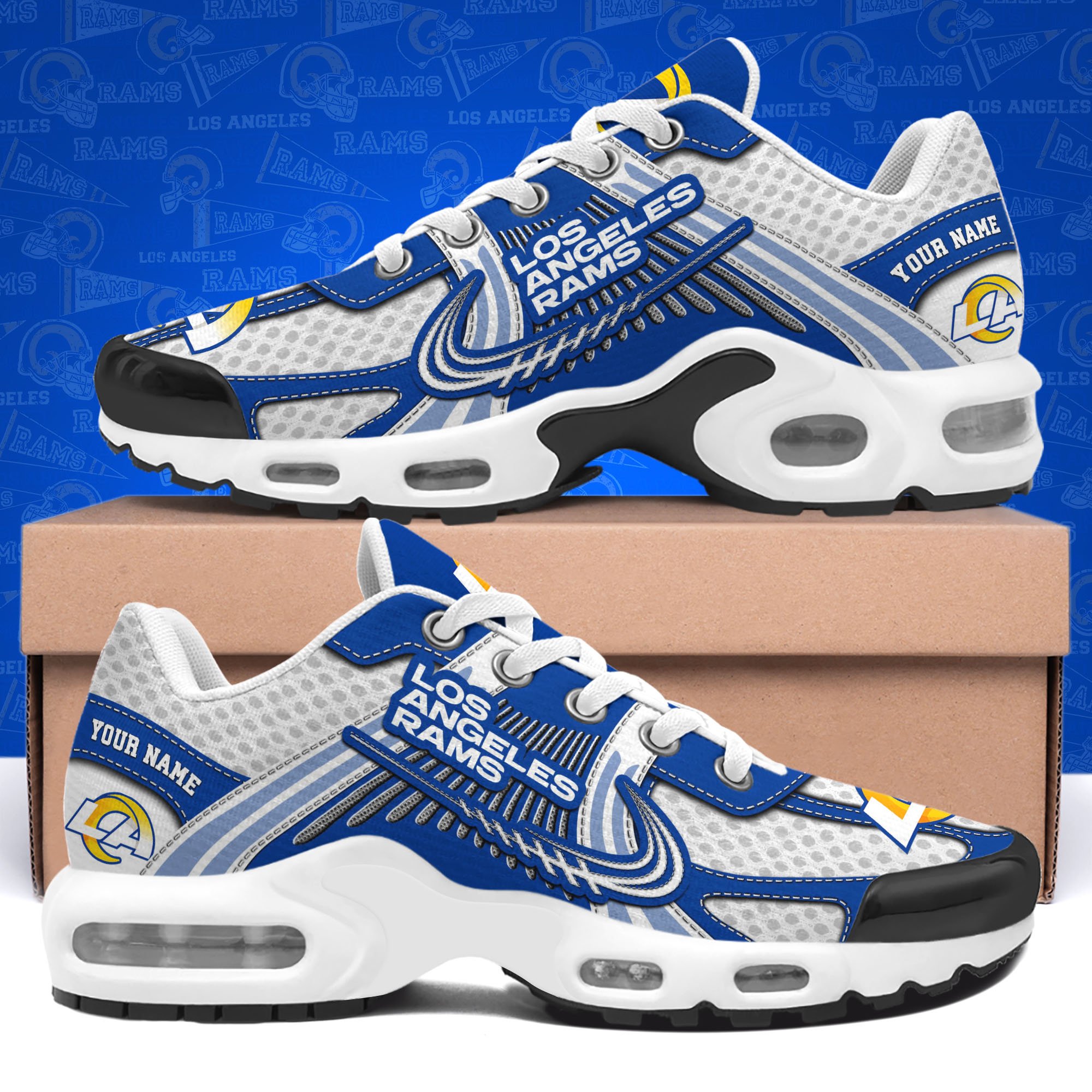 Los Angeles Rams TN Shoes Custom Your Name, Sport Team Shoes