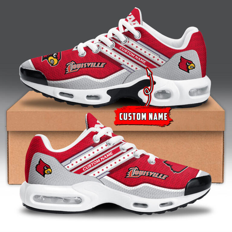 Louisville Cardinals Personalized Name Team Logo Mix Colors Star Line TN Air Max Shoes Air Cushion Sneakers