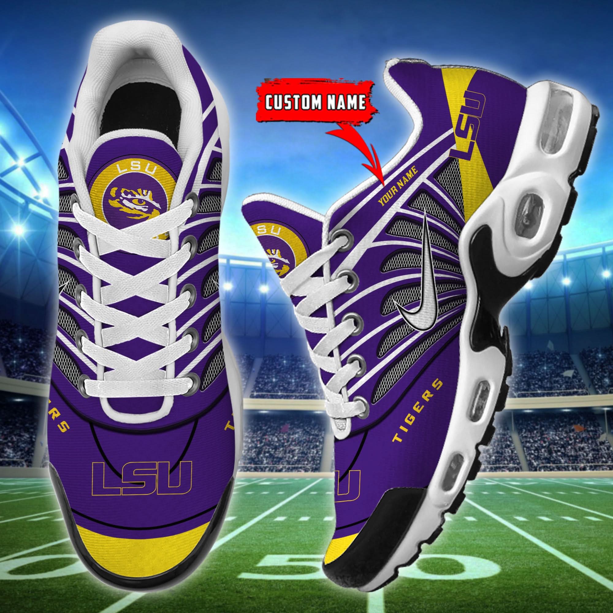 LSU Tigers  Air Max Plus Shoes - Limited