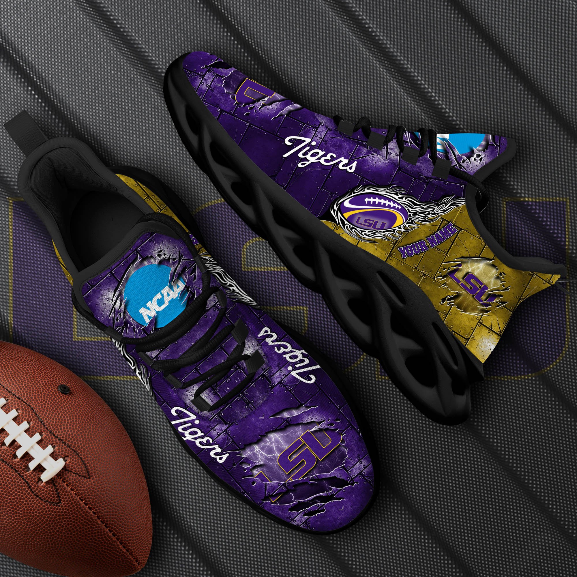 lsu tigers black max soul shoes 2026 versions white max soul shoes custom your name ph879 3367 bgjhs