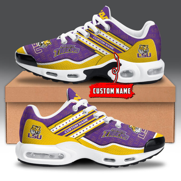 lsu tigers personalized name team logo mix colors star line tn shoes air cushion sneakers 6539 kr4ho