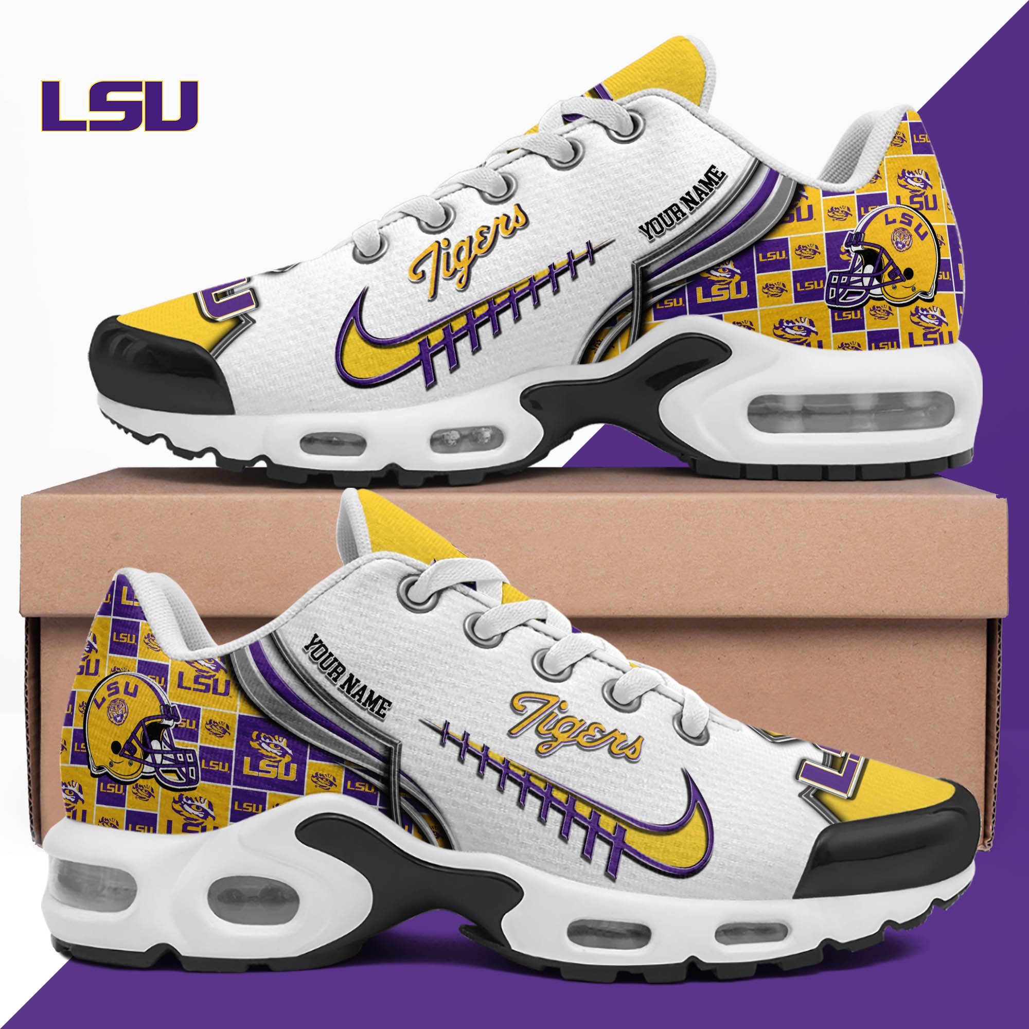 LSU TIGERS TN Shoes 2026 Version Custom Your Name 642