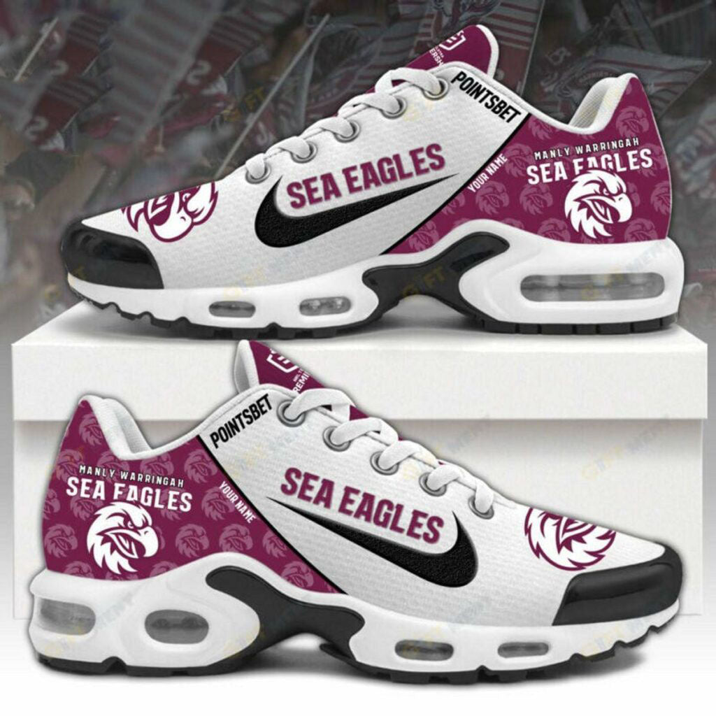 manly warringah sea eagles customized unisex air max plus sneaker 8378 nsify