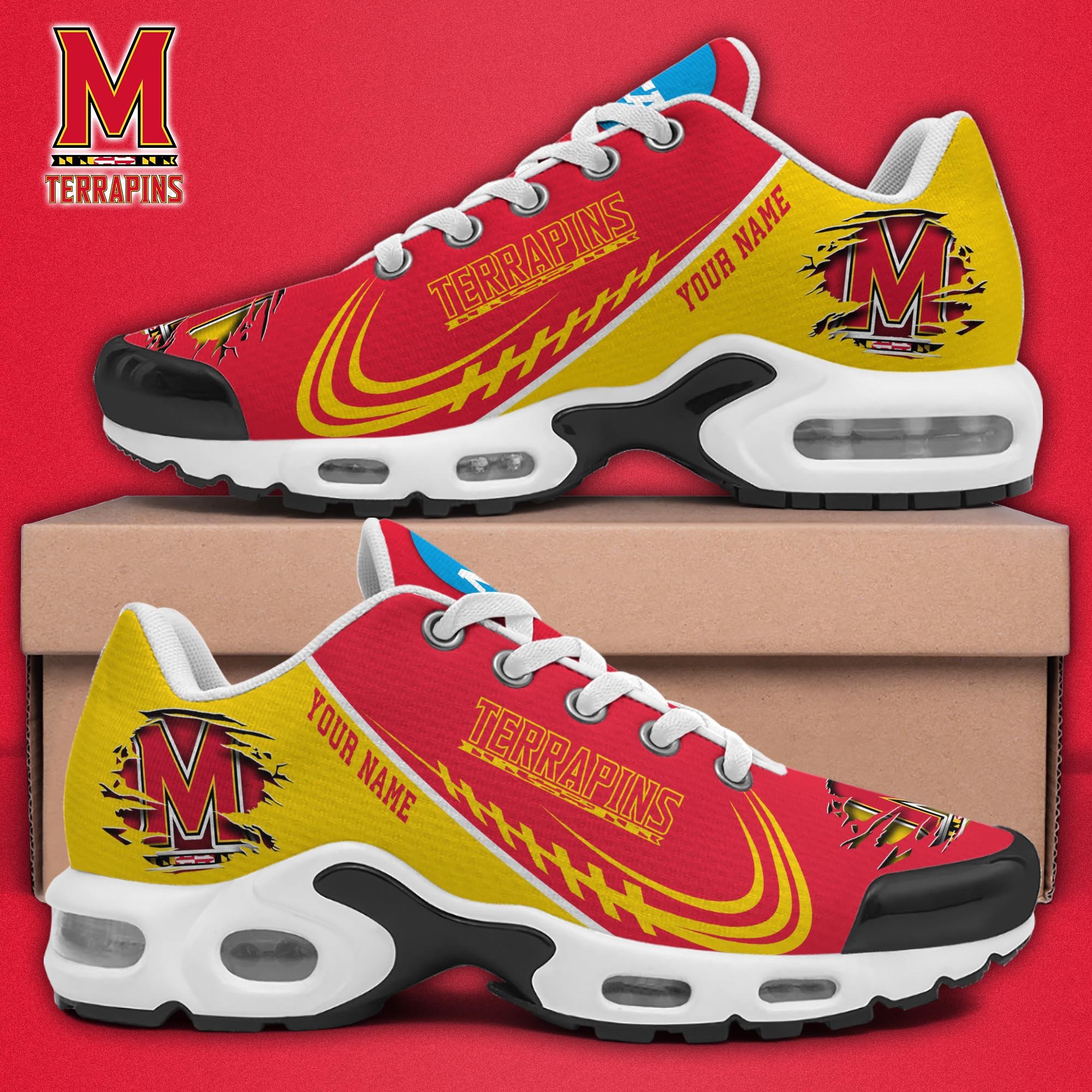 Maryland Terrapins TN Shoes 2026 Version Custom Name 