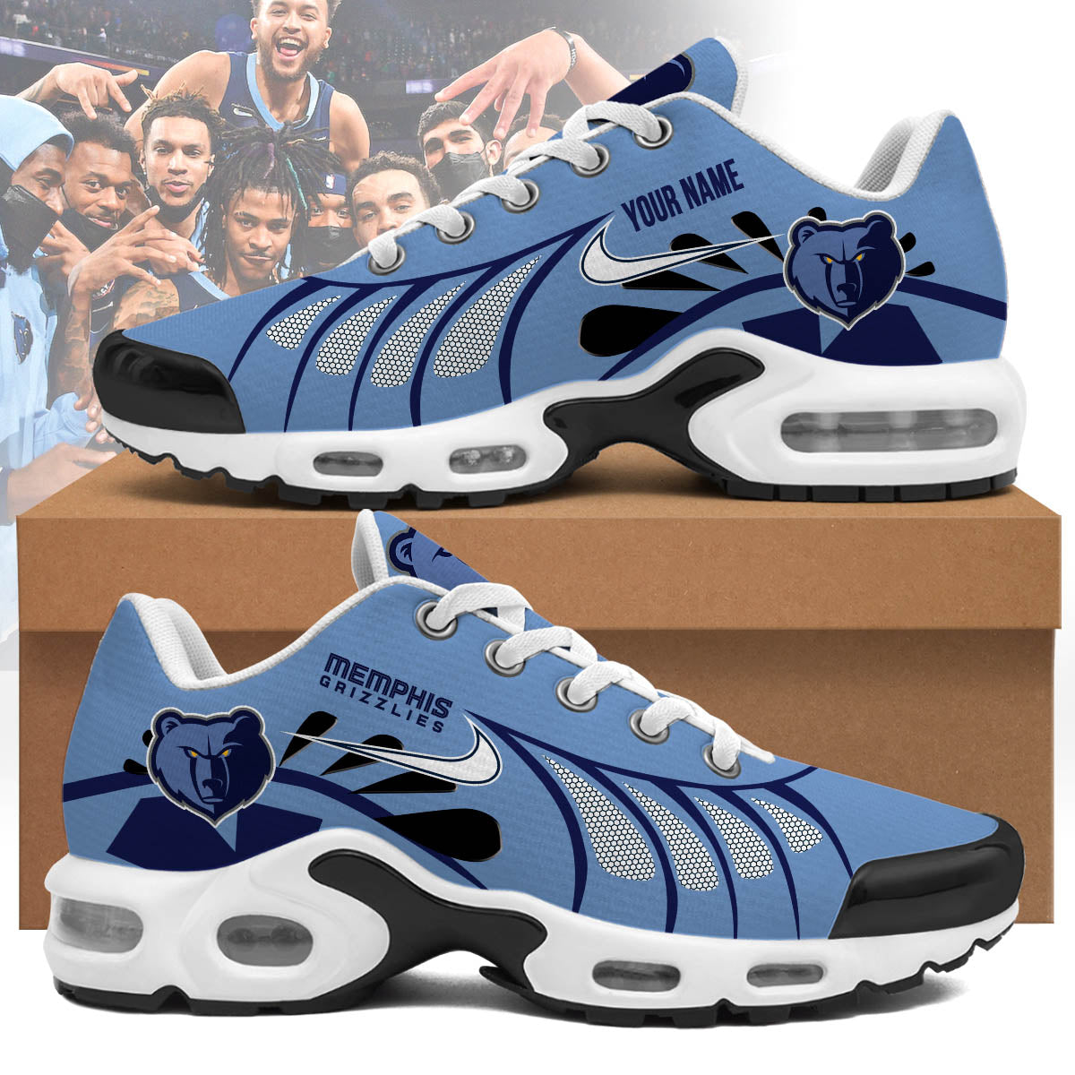 Memphis Grizzlies Personalized Air Max Shoes 