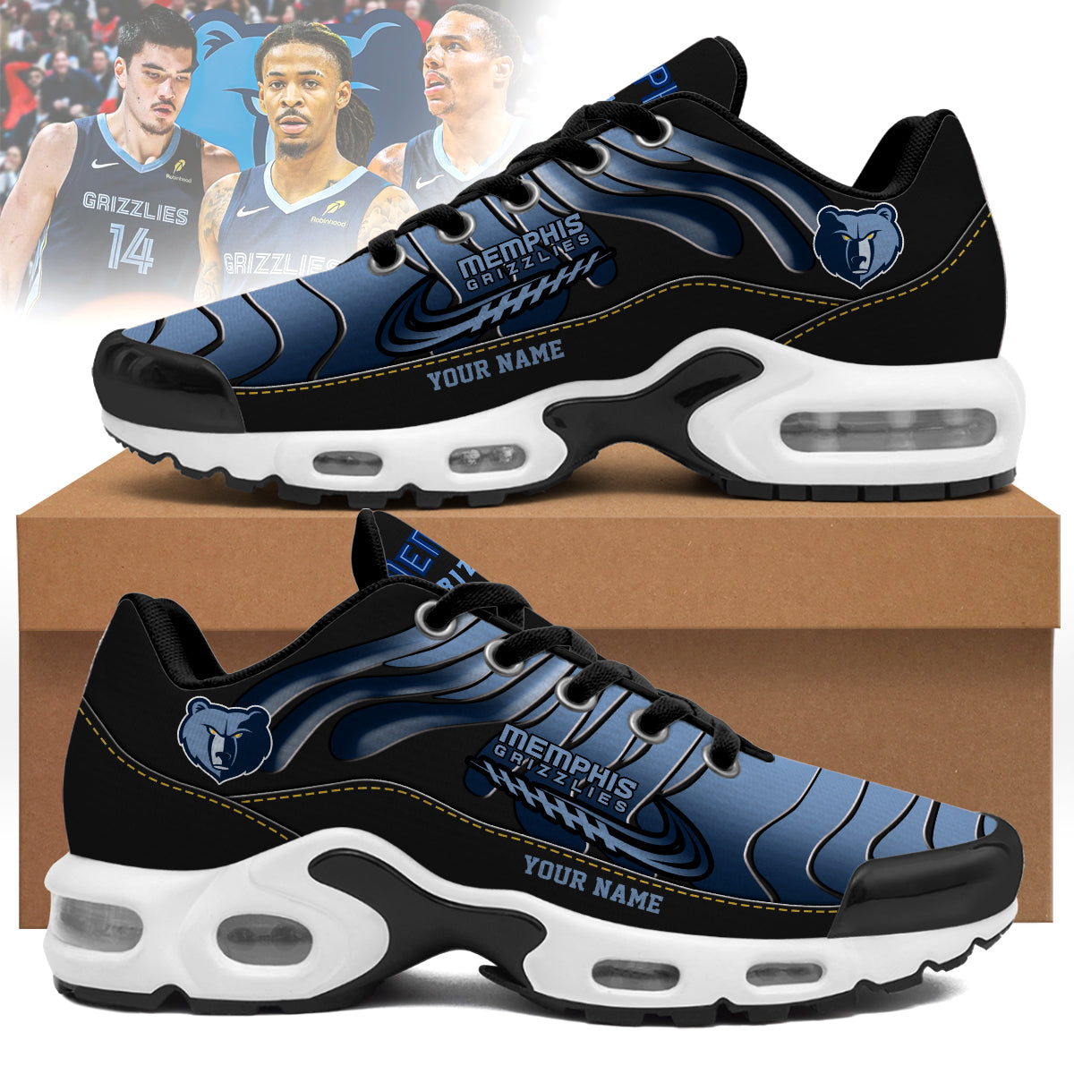 memphis grizzlies personalized air max shoes 4238 rigjs
