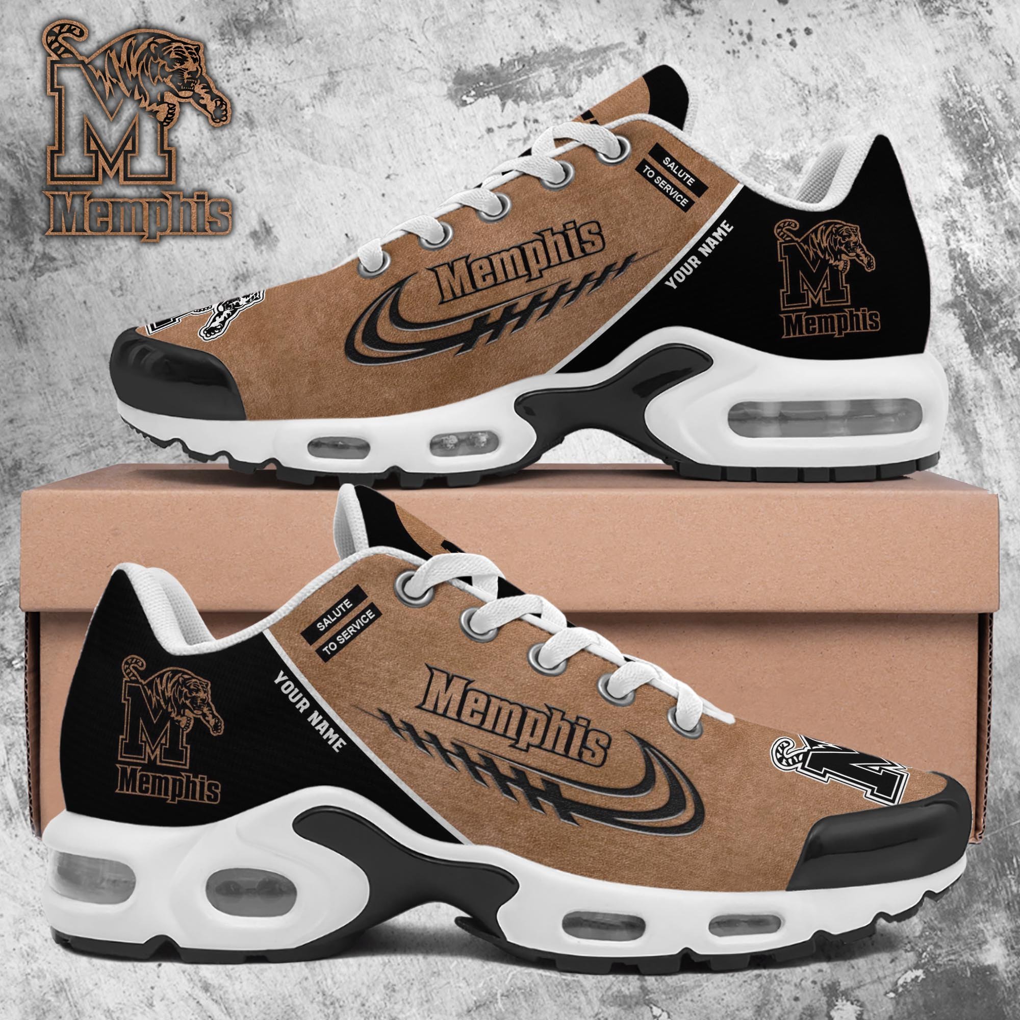 memphis tigers tn shoes 2026 version custom name shoes for football fans fan gifts ph637 2063 b7deq