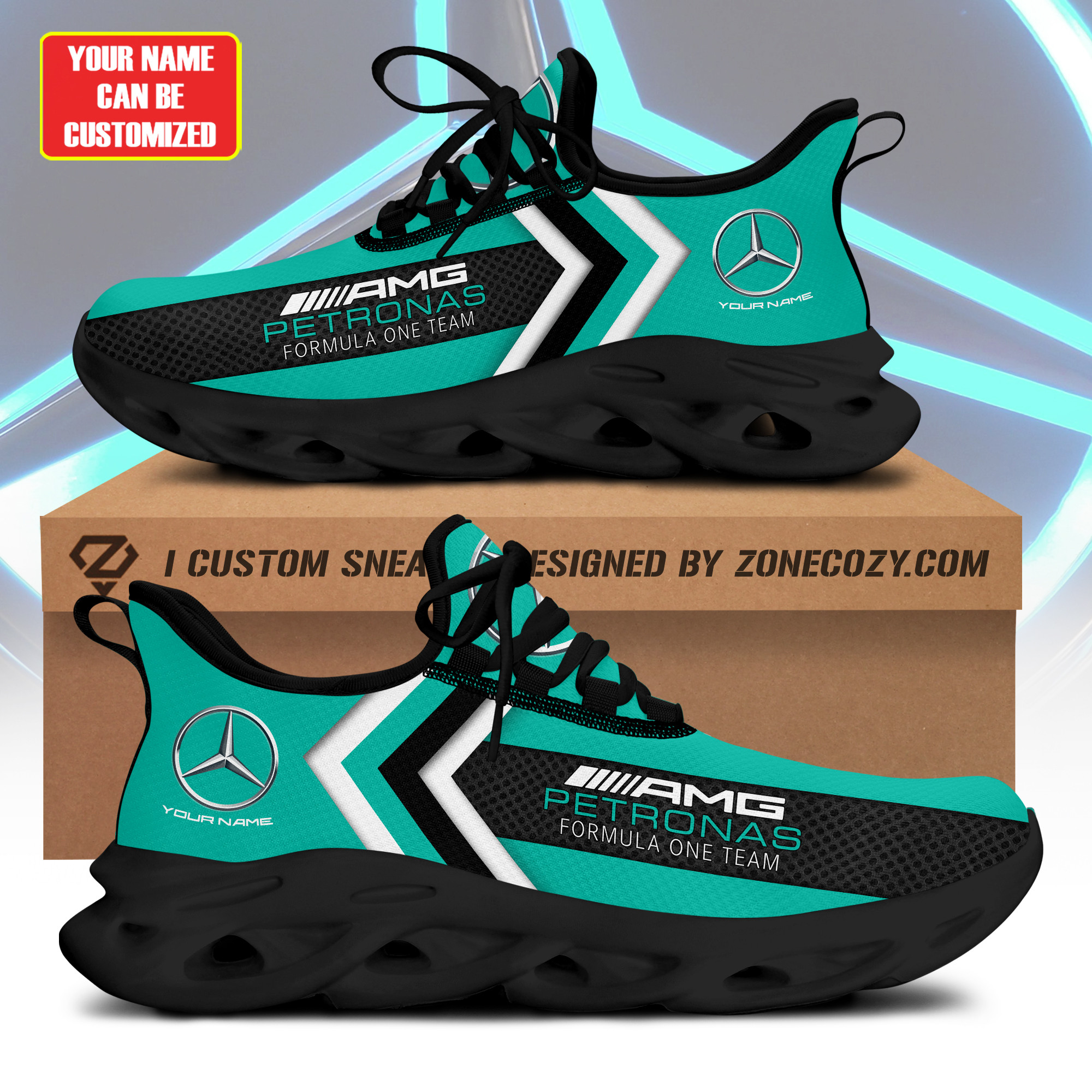 Mercedes AMG Petronas Chunky Custom Sneaker