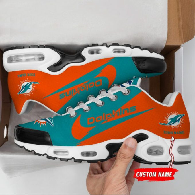 miami dolphins logo custom name air max shoes air cushion sneakers 9349 vpud7