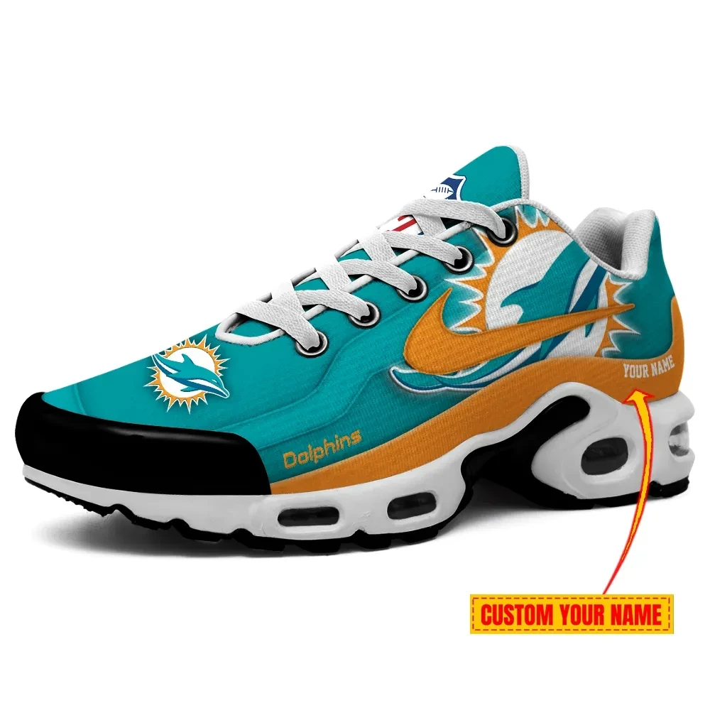 miami dolphins personalized name team mix colors v1 tn air max shoes air cushion sneakers 3207 8k1uu