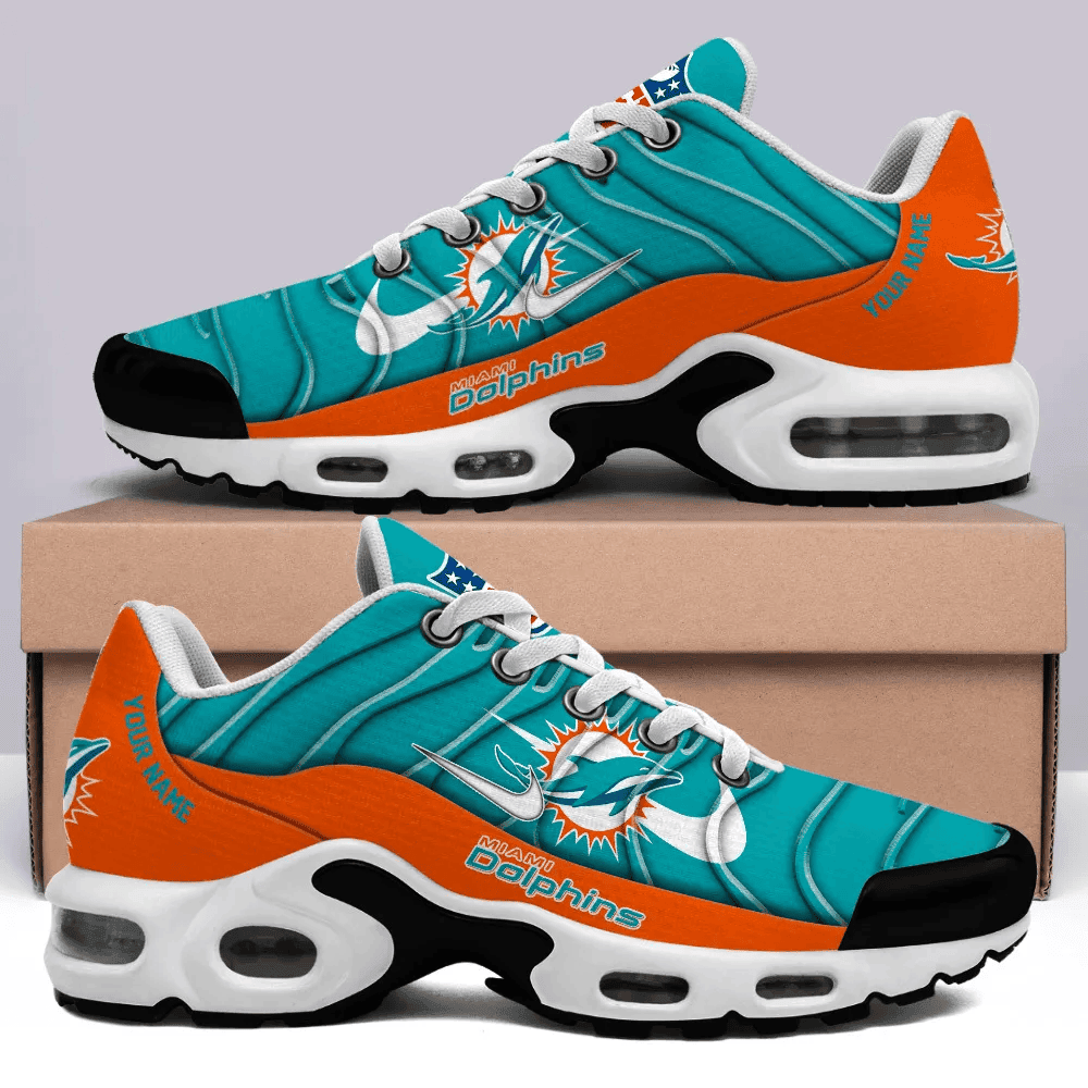 miami dolphins personalized name team mix colors v4 tn shoes air cushion sneakers 1750 ae2mb