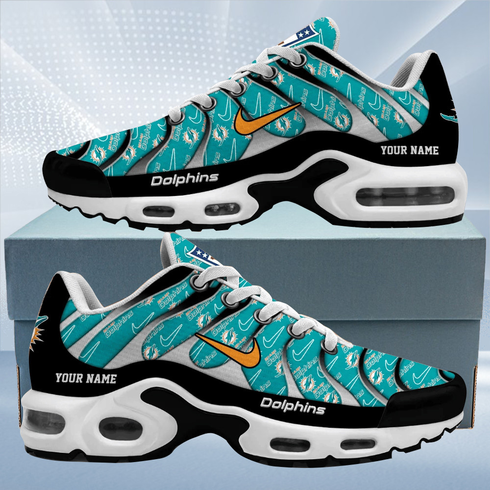 miami dolphins personalized name team mix colors v5 tn air max shoes air cushion sneakers 1972 pg9wn
