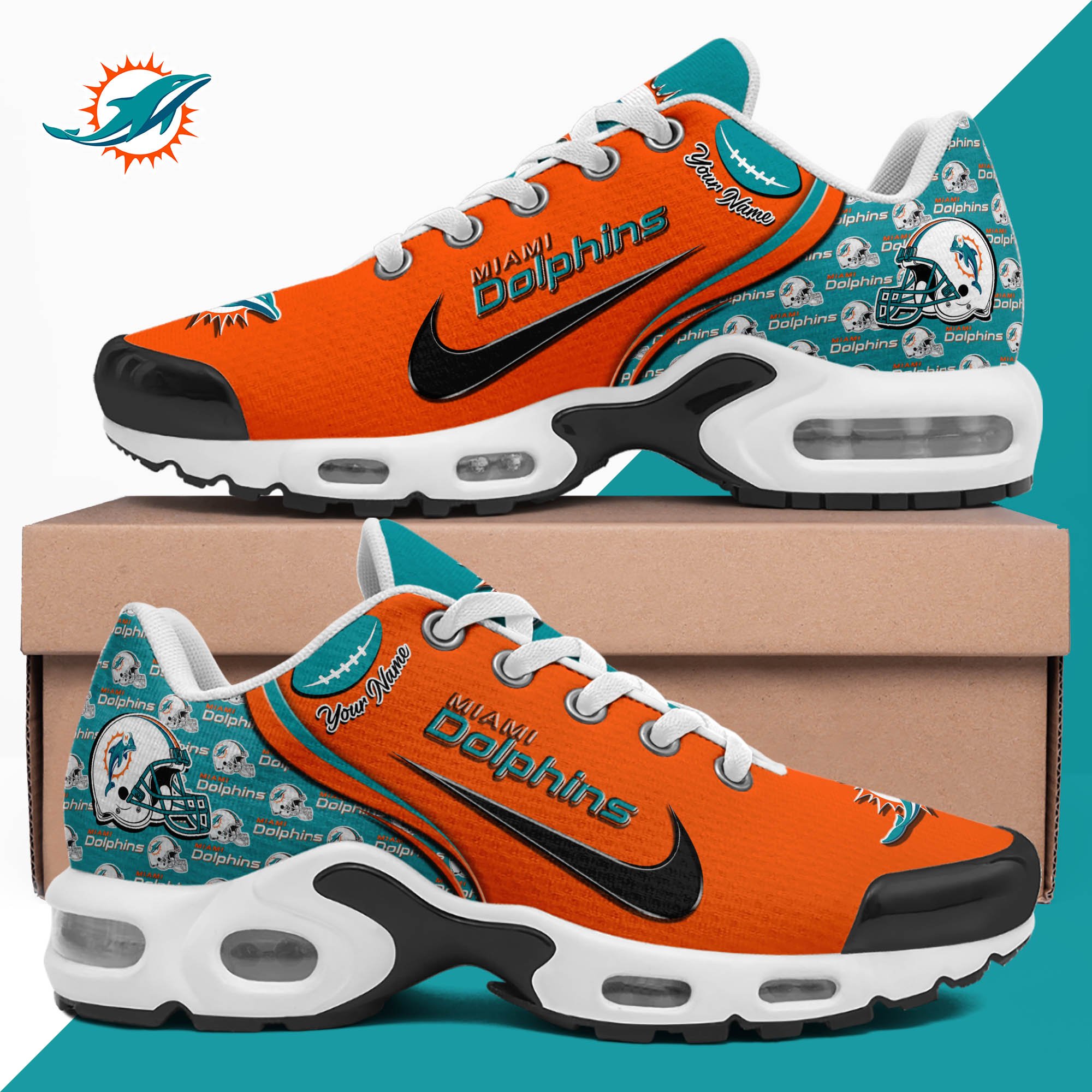 Miami Dolphins TN Shoes 2026 Version Custom Your Name 499
