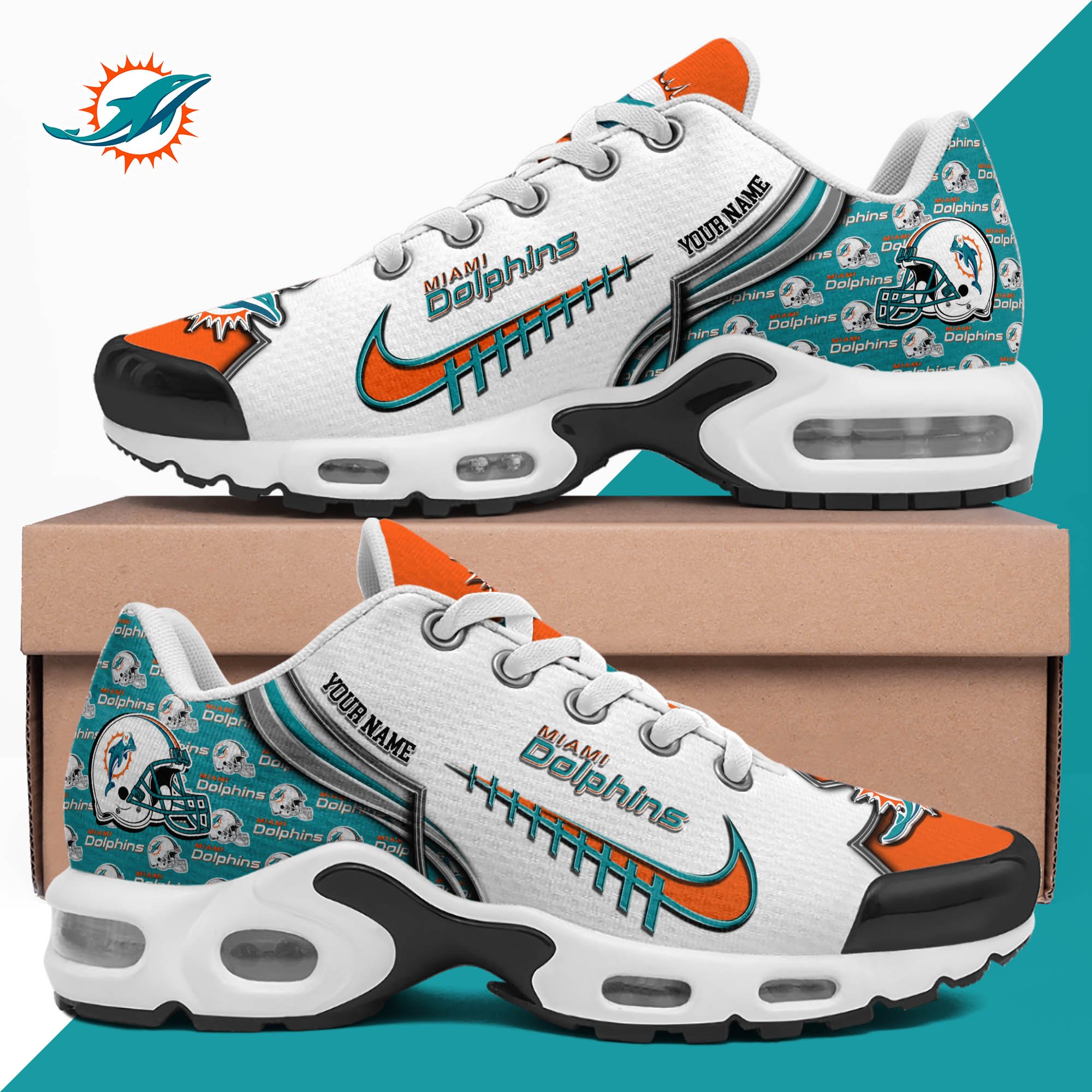 Miami Dolphins TN Shoes 2026 Version Custom Your Name 642