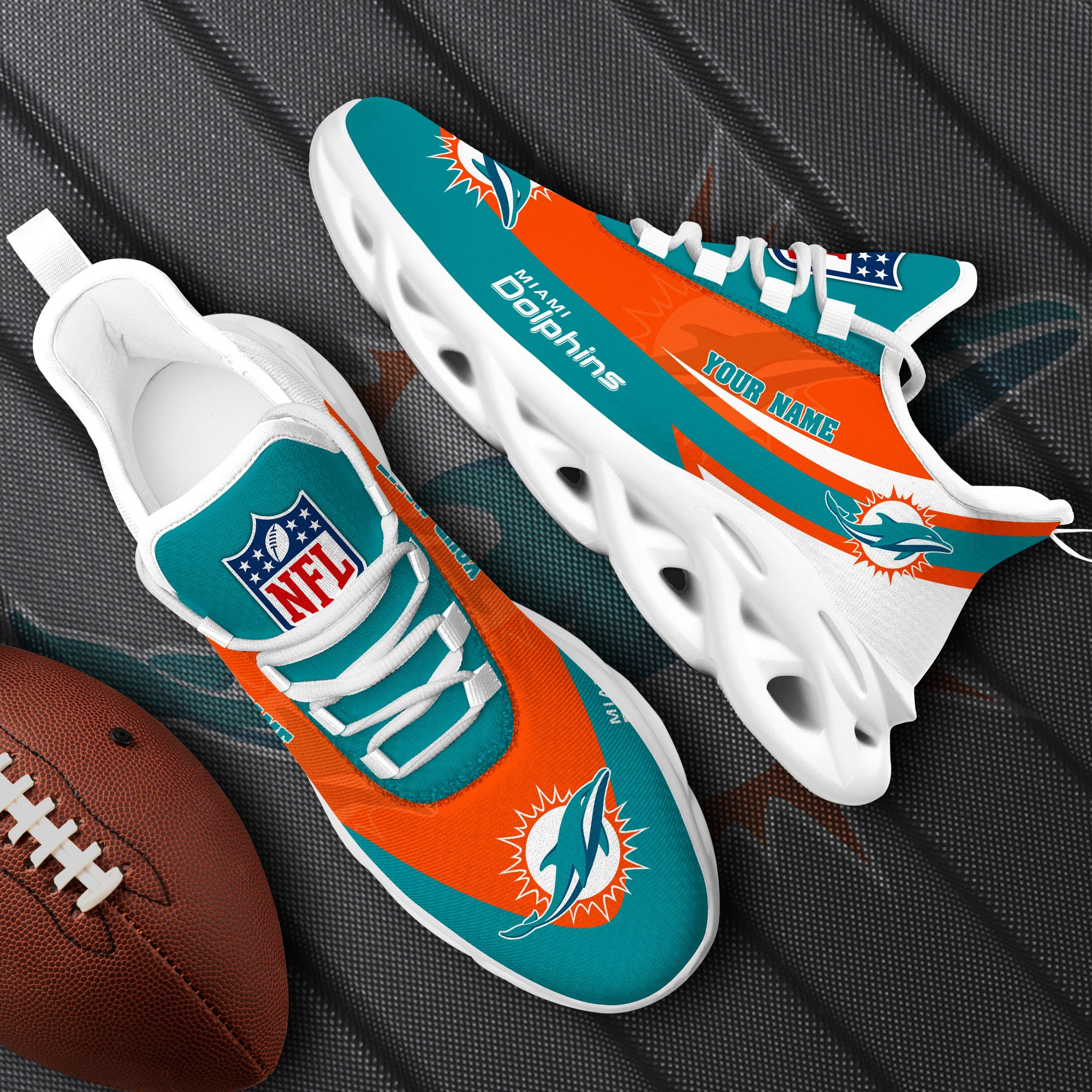 miami dolphins white max soul shoes 2026 versions custom your name sports gift for fan sport gifts ph410 9790 dlvrb
