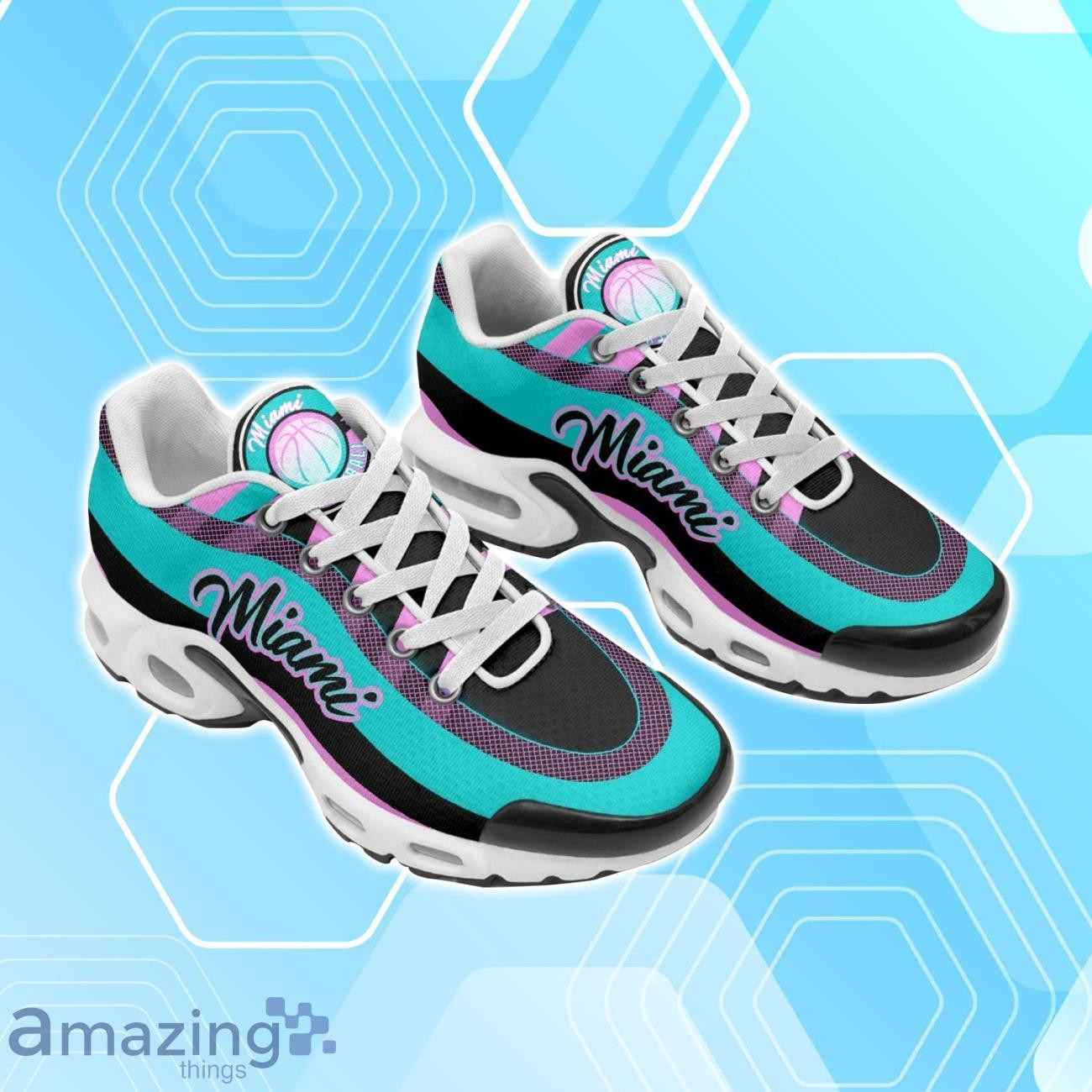 miami heat nba basketball city edition colors tn air max shoes air cushion sneakers 7121