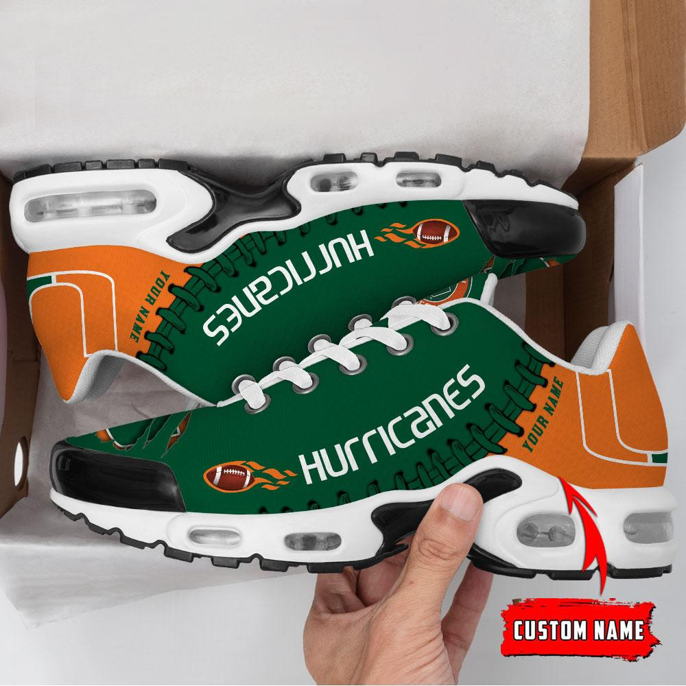 Miami Hurricanes Personalized TN Air Max Shoes Air Cushion Sneakers