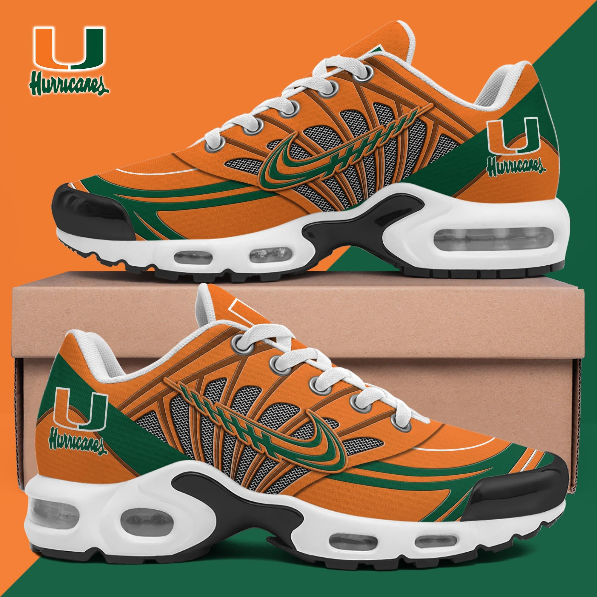 Miami Hurricanes TN Shoes 2026 Version Custom Name 135