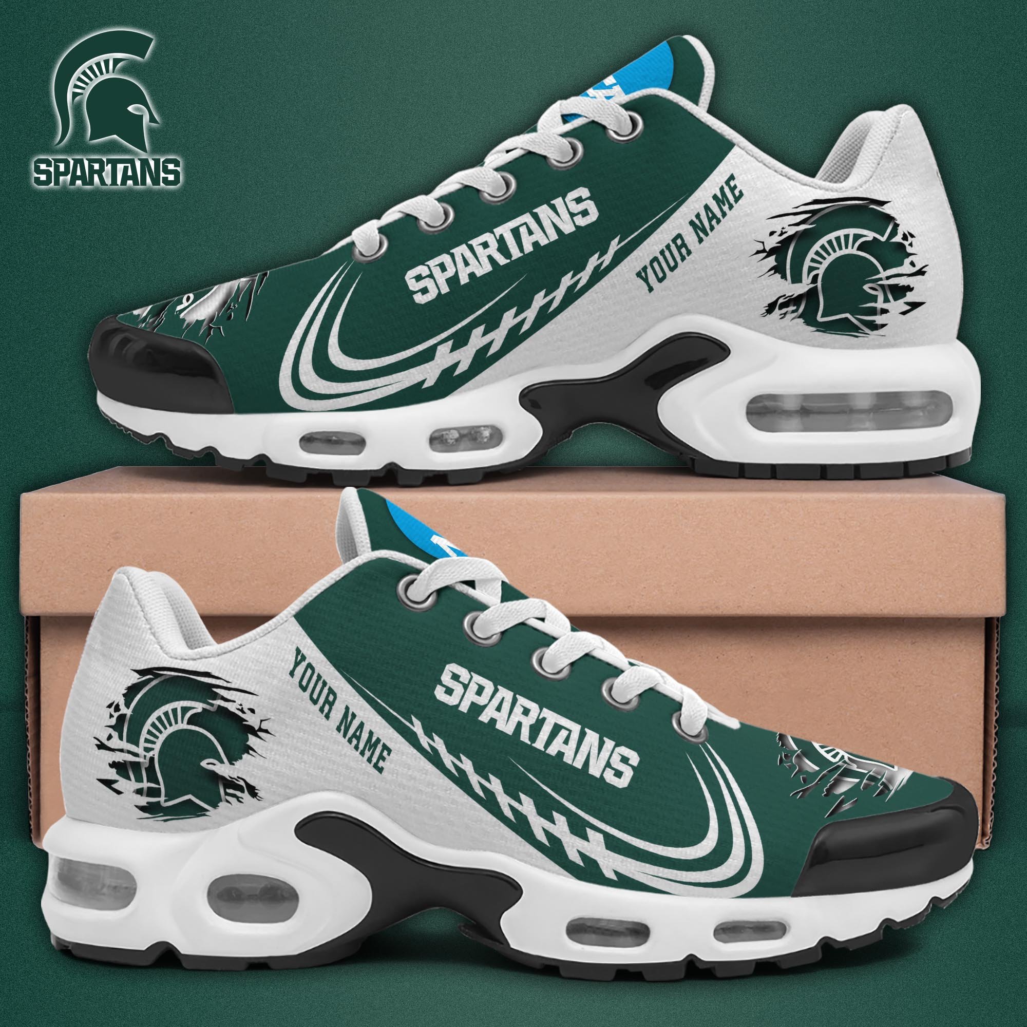 Michigan State Spartans TN Shoes 2026 Version Custom Name 