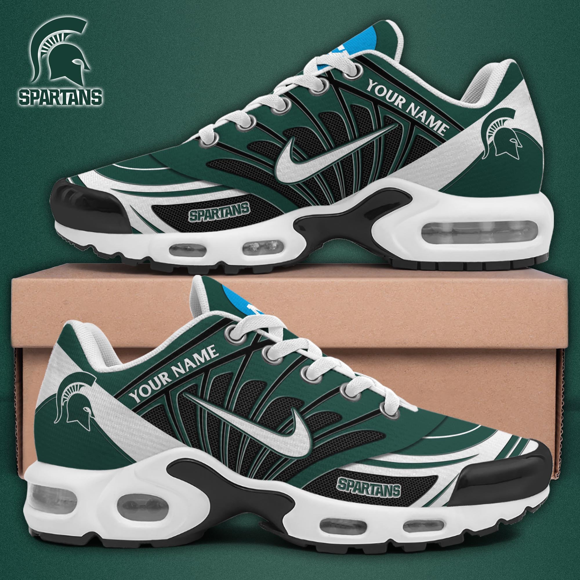 Michigan State Spartans TN Shoes 2026 Version Custom Name 
