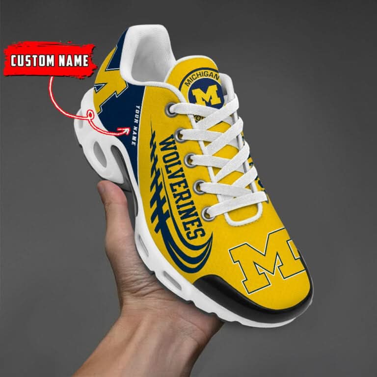 michigan wolverines custom name tn shoes 1900