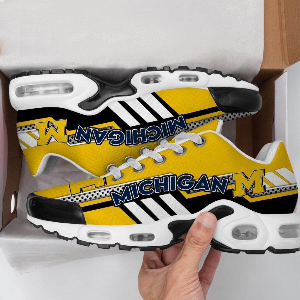 michigan wolverines personalized tn air max shoes air cushion sneakers 7504 3lved
