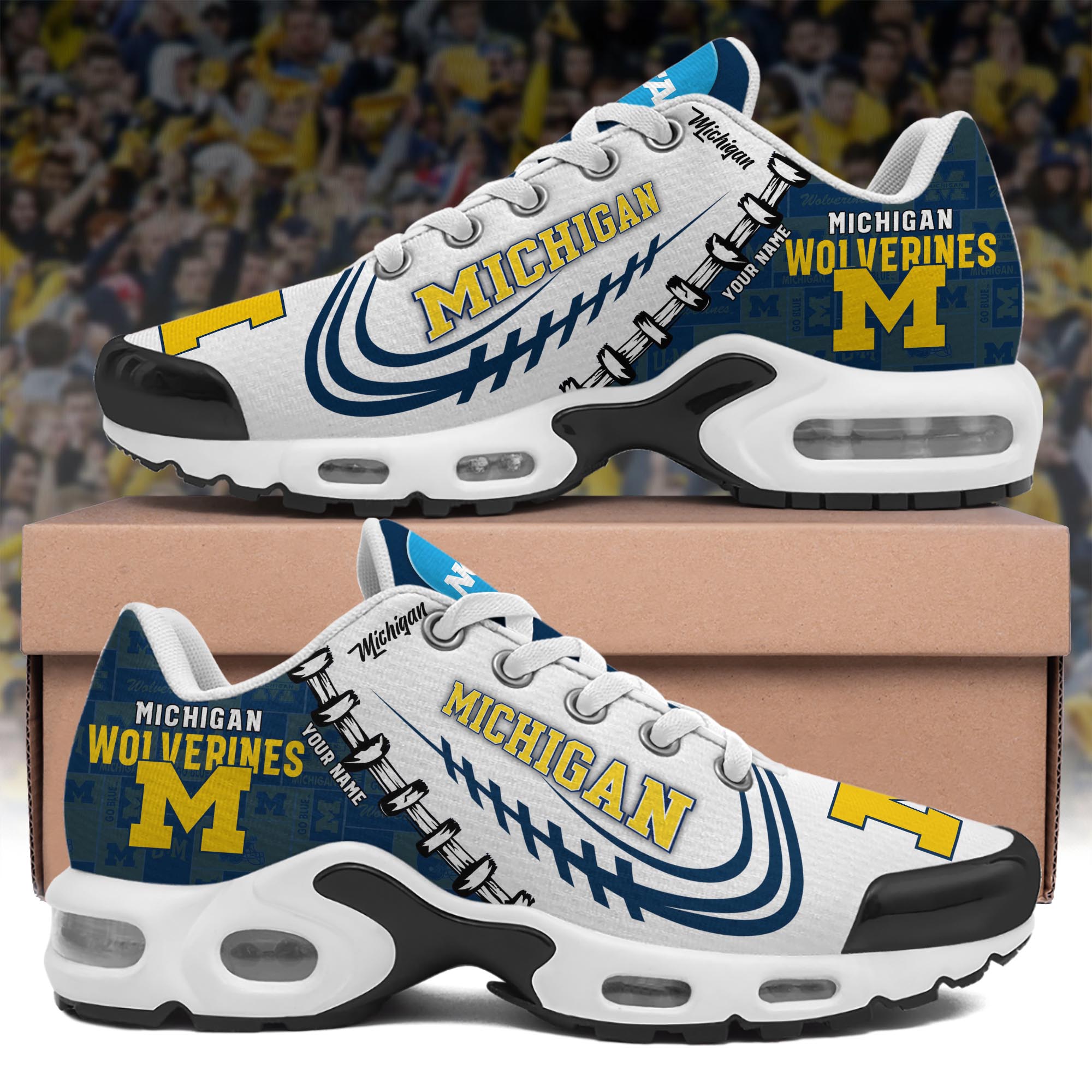 michigan wolverines tn shoes 2026 version custom your name 558 9559 k14t1