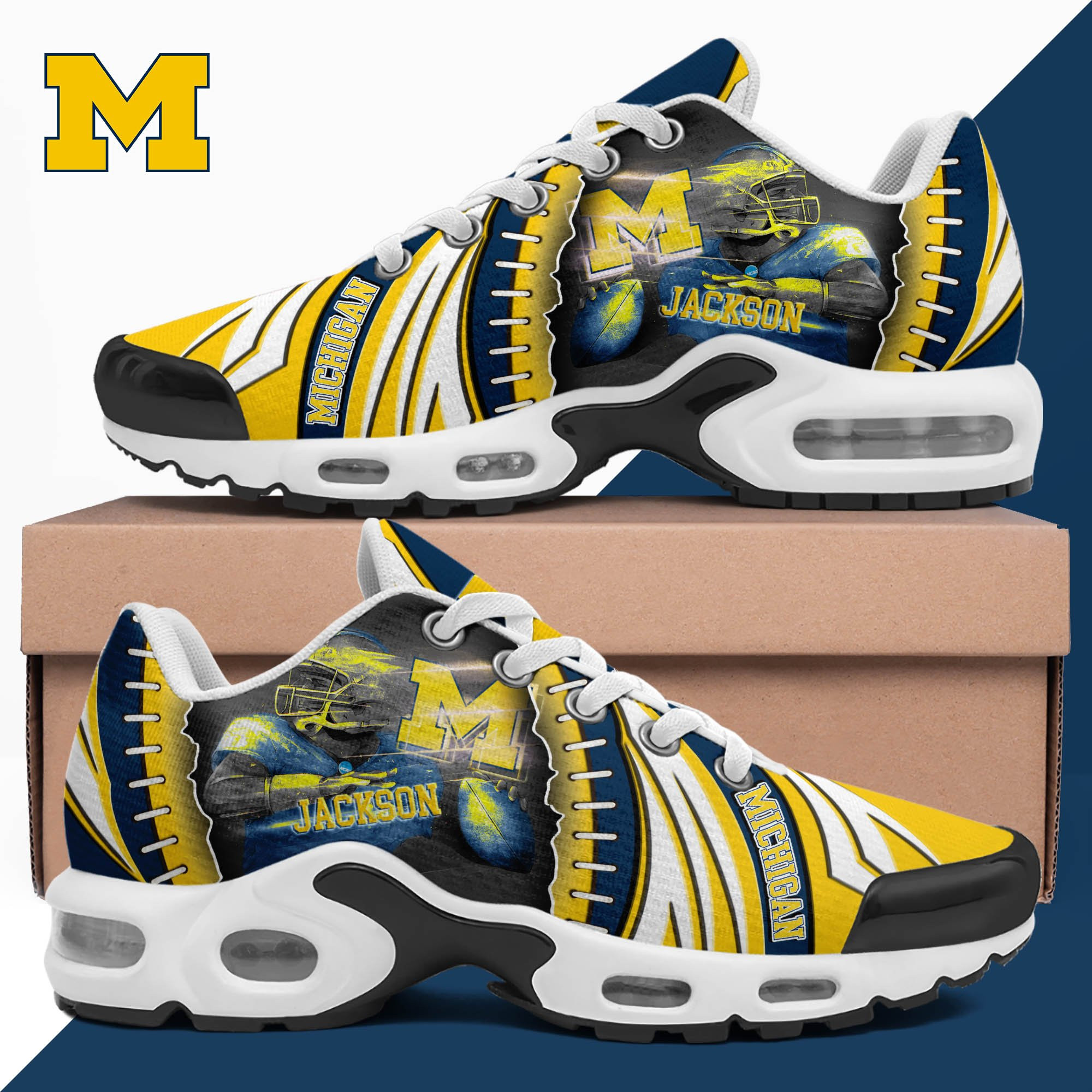 michigan wolverines tn shoes 2026 version custom your name 919 9831 bcffn