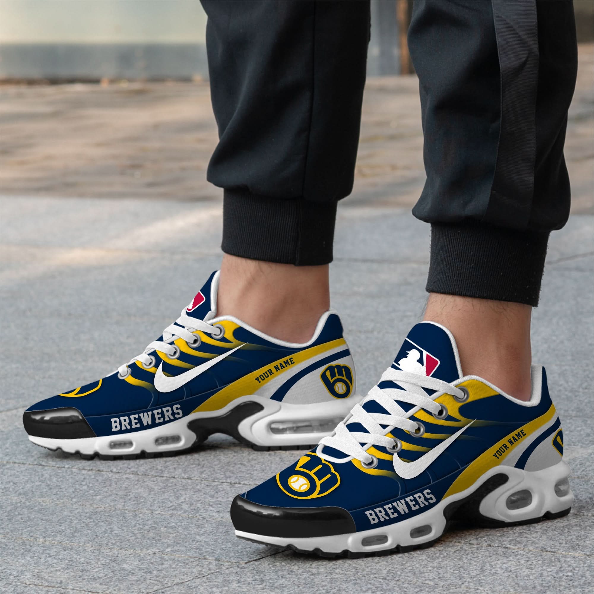 milwaukee brewers personalized air max shoes td 300525 6143